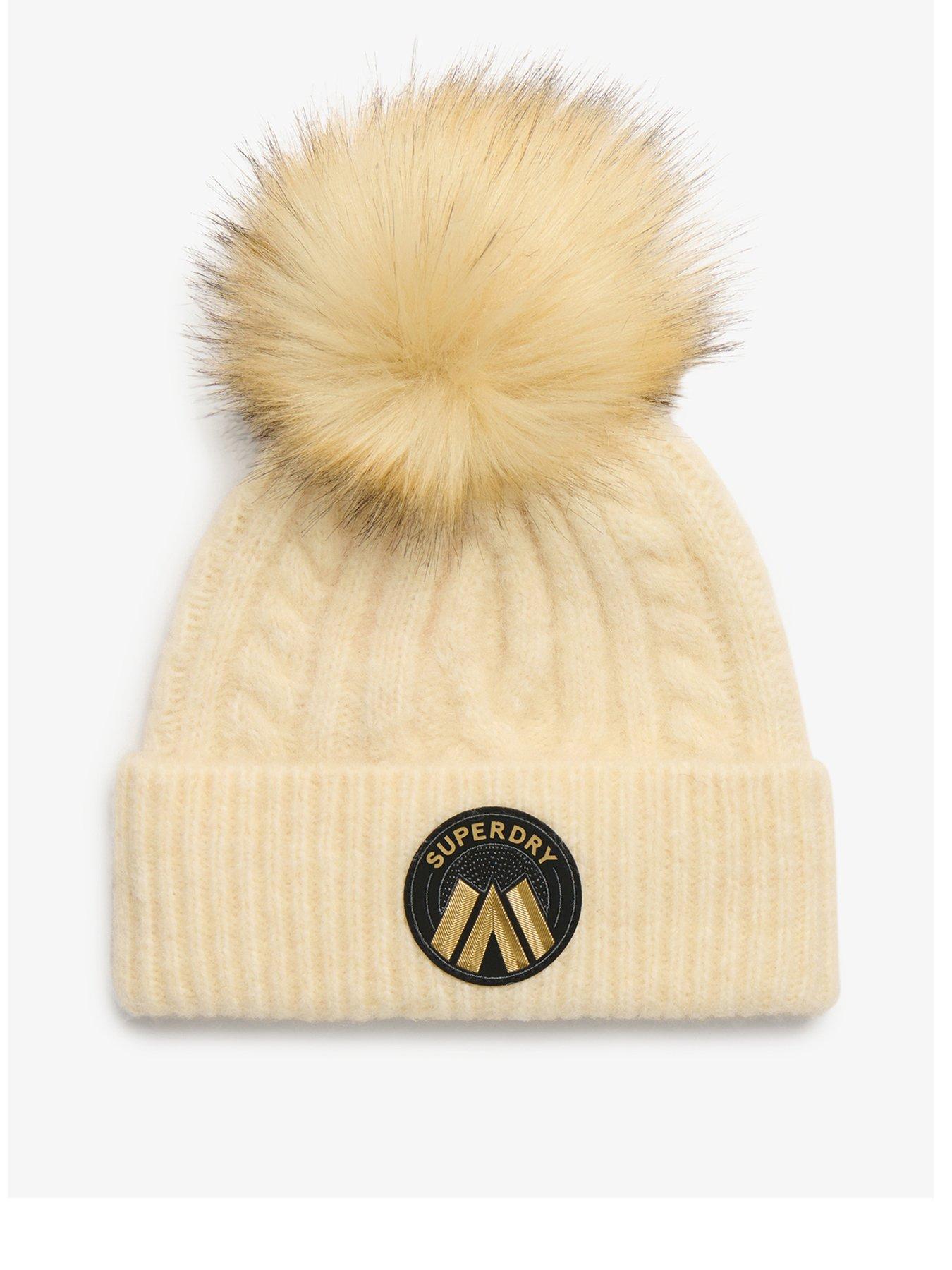 superdry-cable-luxe-knit-beanie-hat-beige