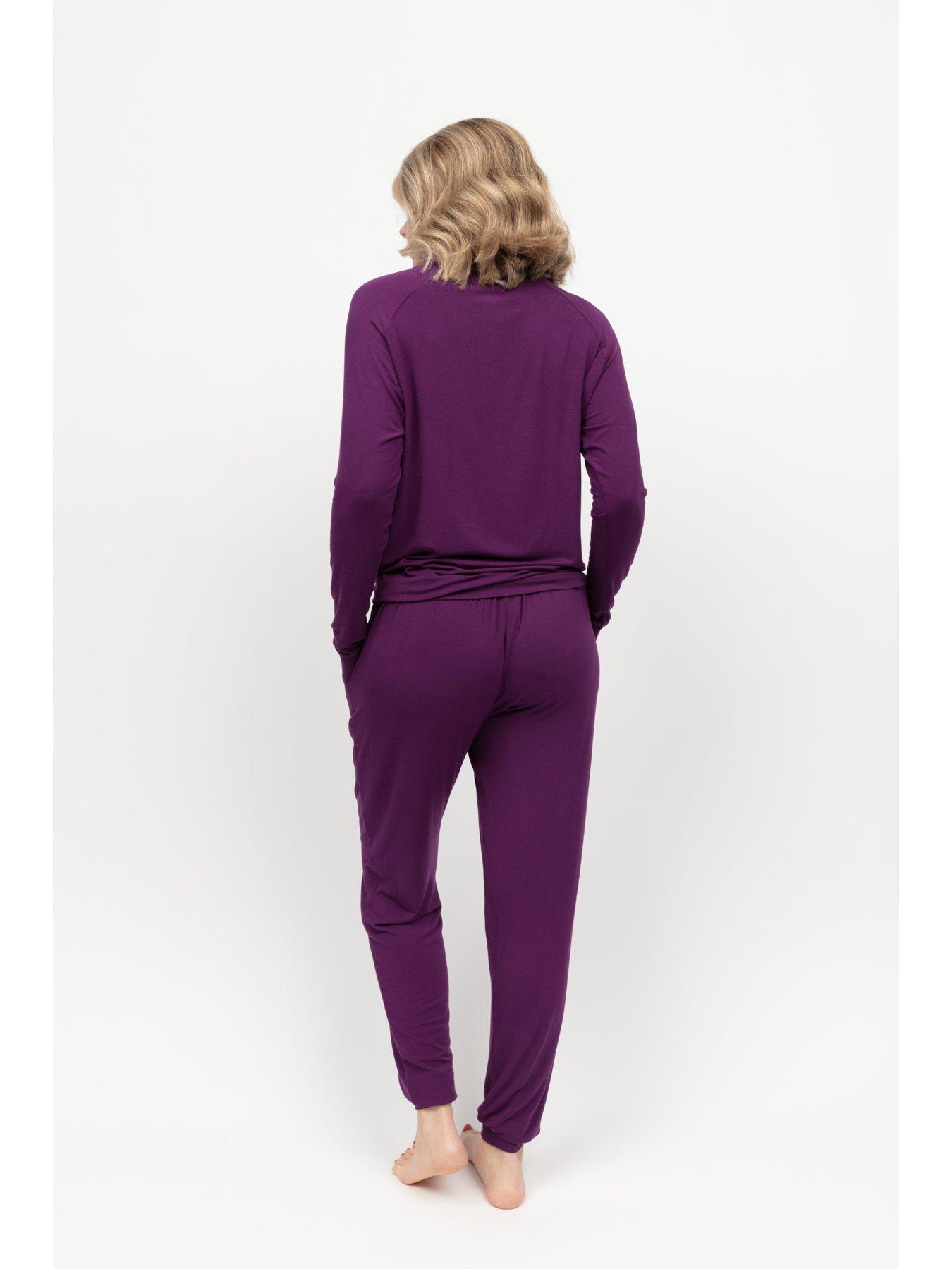 cyberjammies-cyberjammies-colett-dark-purple-jersey-slouch-pyjama-set-purplestillFront