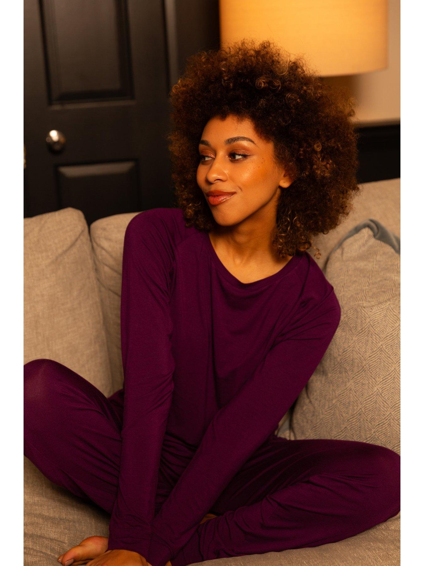 cyberjammies-cyberjammies-colett-dark-purple-jersey-slouch-pyjama-set-purpleoutfit