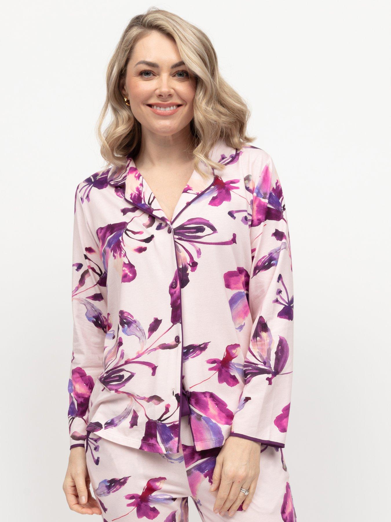 cyberjammies-cyberjammies-colett-pink-floral-printed-jersey-long-sleeve-pyjama-top-pink