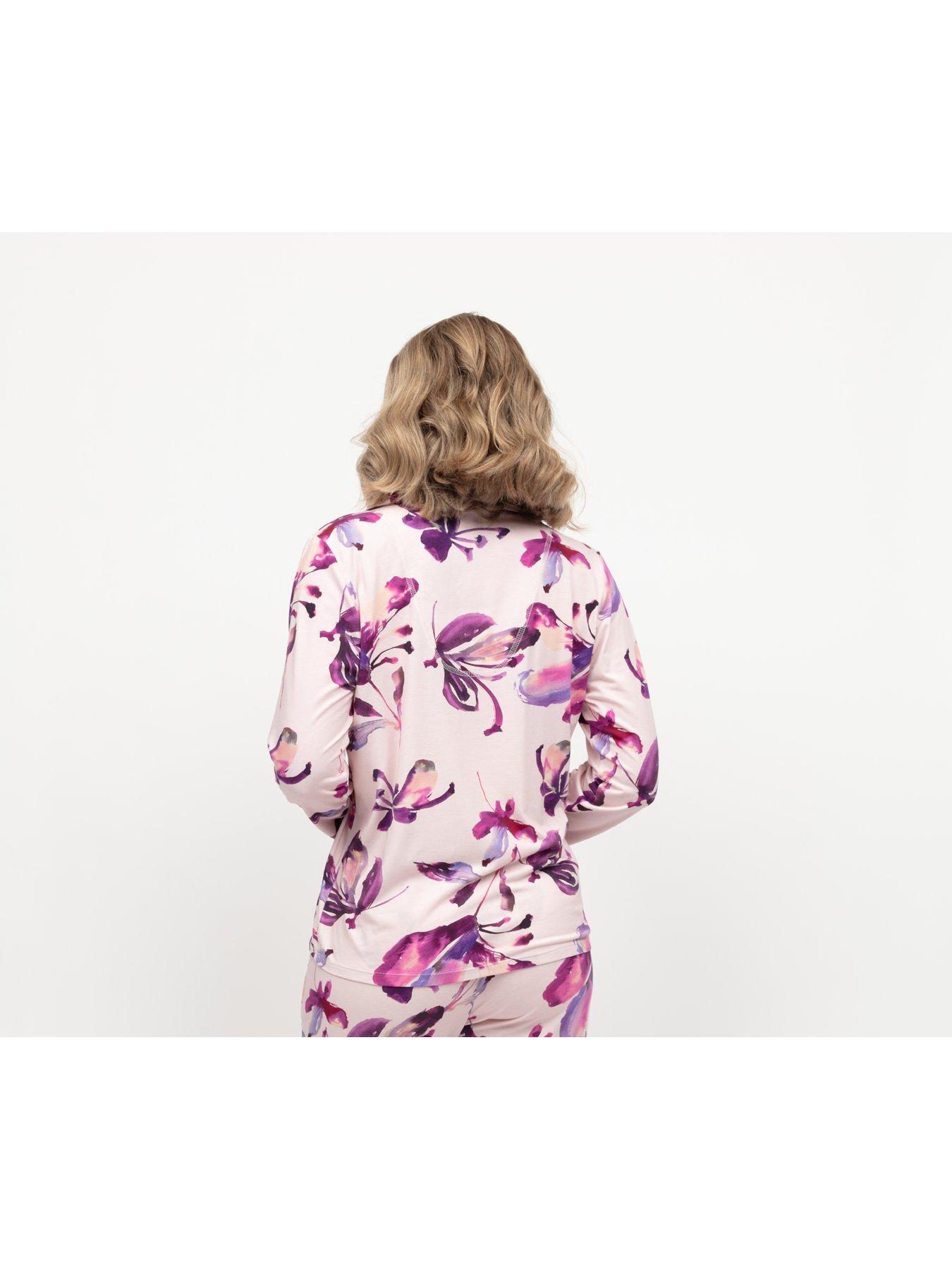 cyberjammies-cyberjammies-colett-pink-floral-printed-jersey-long-sleeve-pyjama-top-pinkstillFront