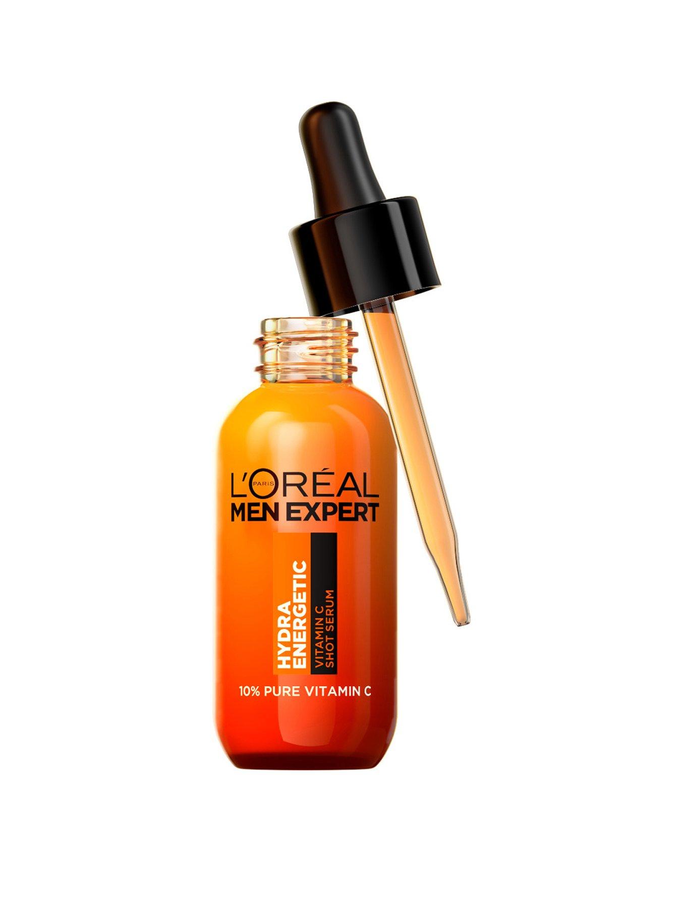 Image of L'Oreal Paris Men Expert LOreal Men Expert Hydra Energetic 10% Pure Vitamin C Shot Serum 30ml, for x2 Brighter, Smoother and Refreshed Skin