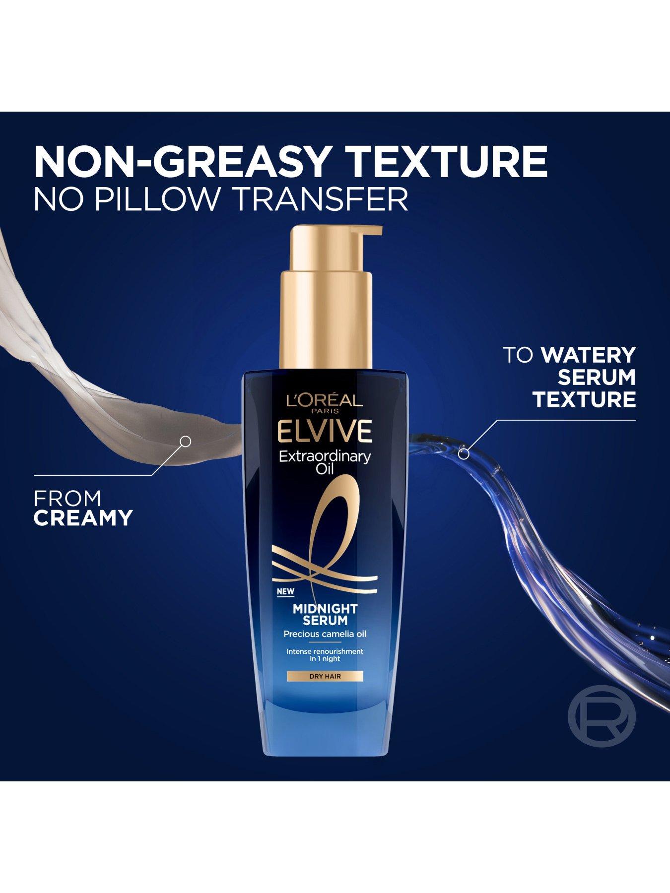 Image 5 of 7 of L'Oreal Paris Elvive Extraordinary Oil Midnight Serum, Renourishing Hair Treatment for Dry Hair, 100ml