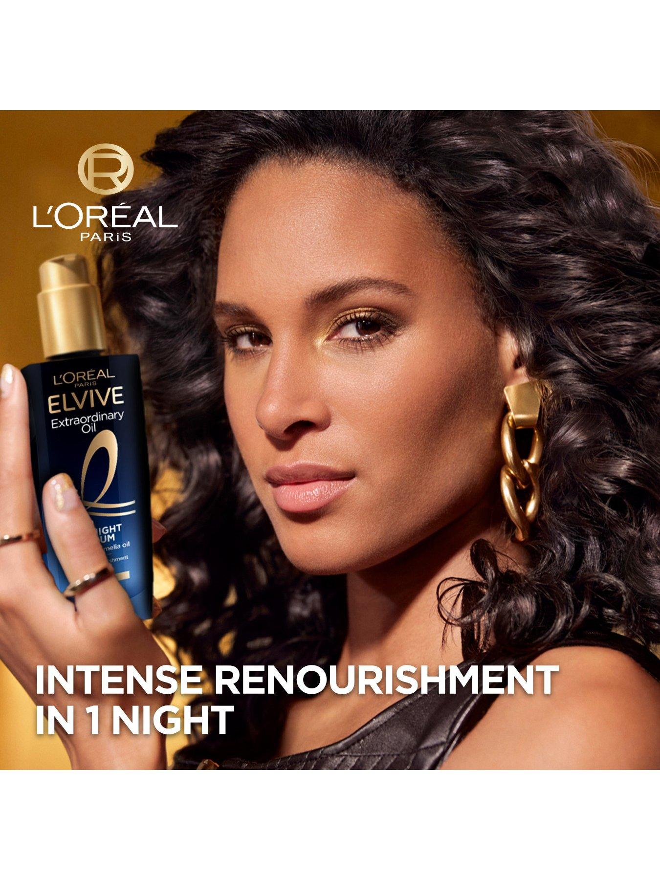 Image 6 of 7 of L'Oreal Paris Elvive Extraordinary Oil Midnight Serum, Renourishing Hair Treatment for Dry Hair, 100ml