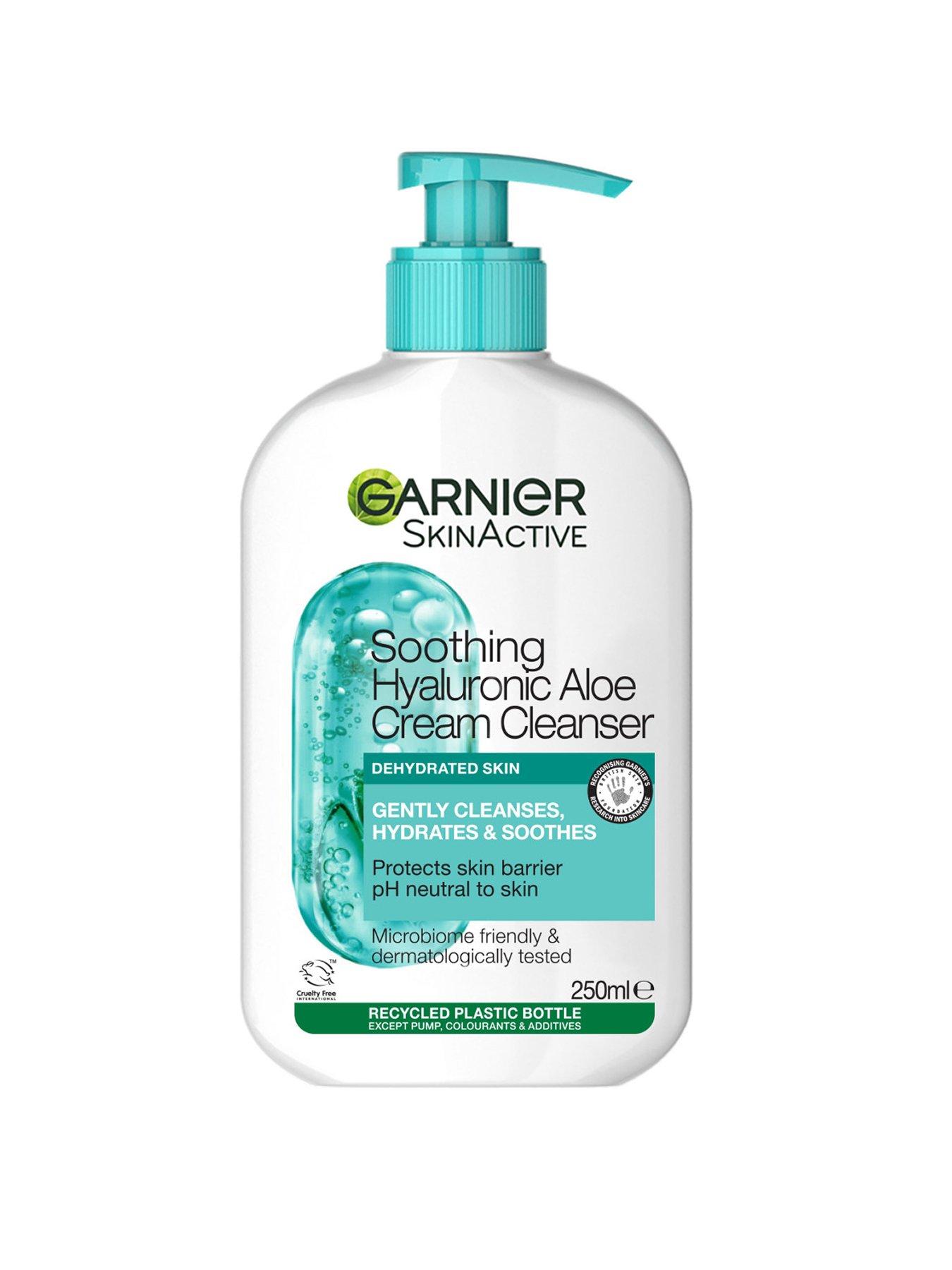 Image of Garnier Skin Active Hyaluronic Aloe Soothing Cream Cleanser