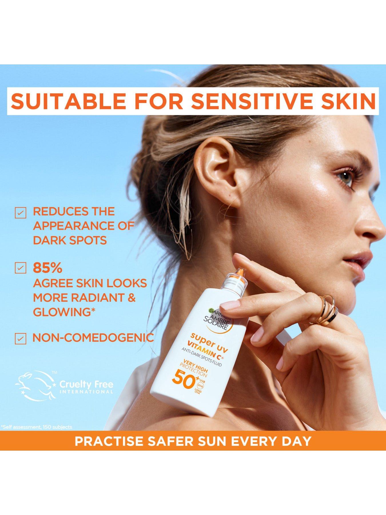 Image 4 of 6 of Garnier Ambre Solaire Super UV Vitamin Cg Facial Fluid -&nbsp;SPF50+