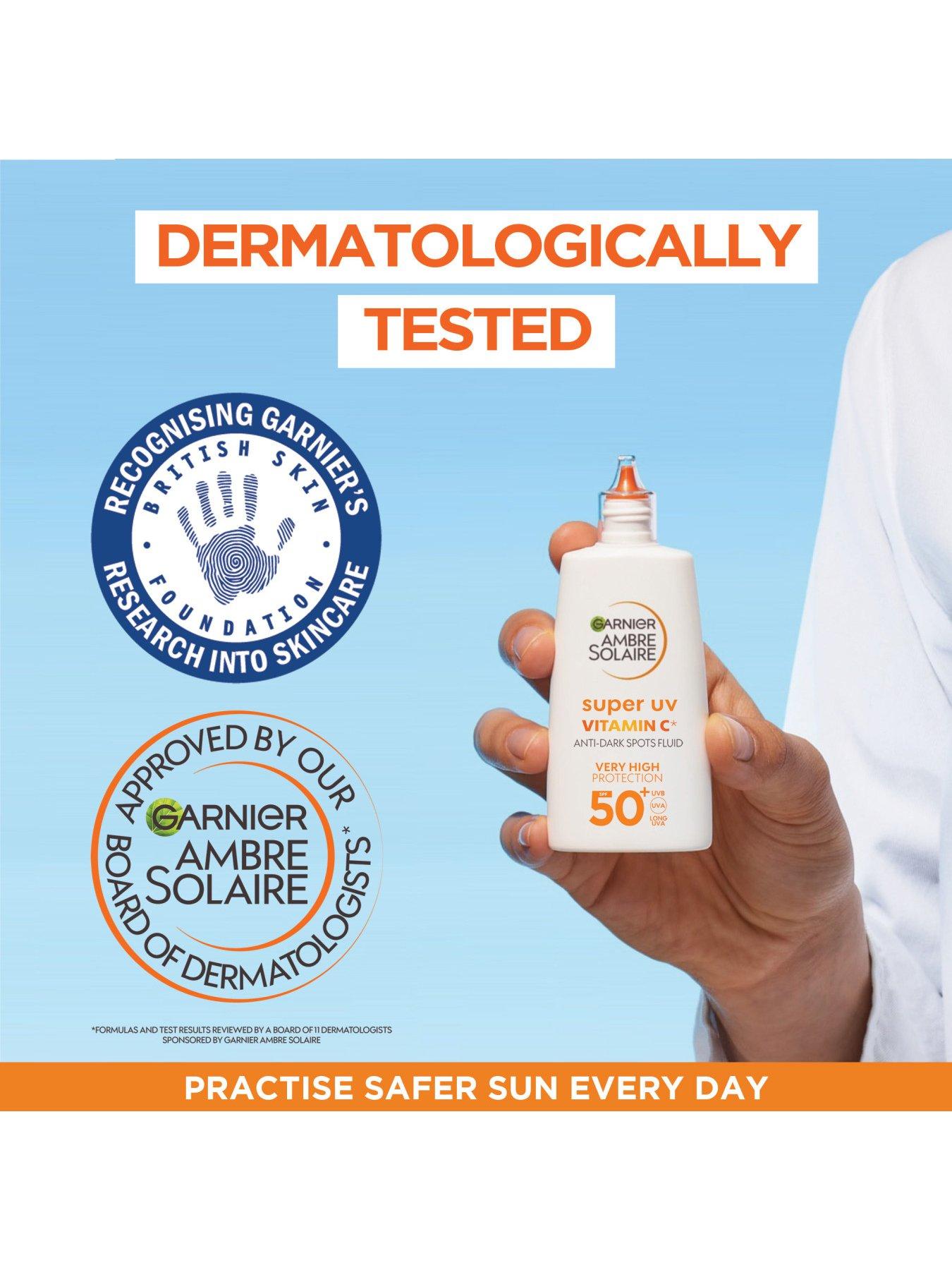 Image 5 of 6 of Garnier Ambre Solaire Super UV Vitamin Cg Facial Fluid -&nbsp;SPF50+