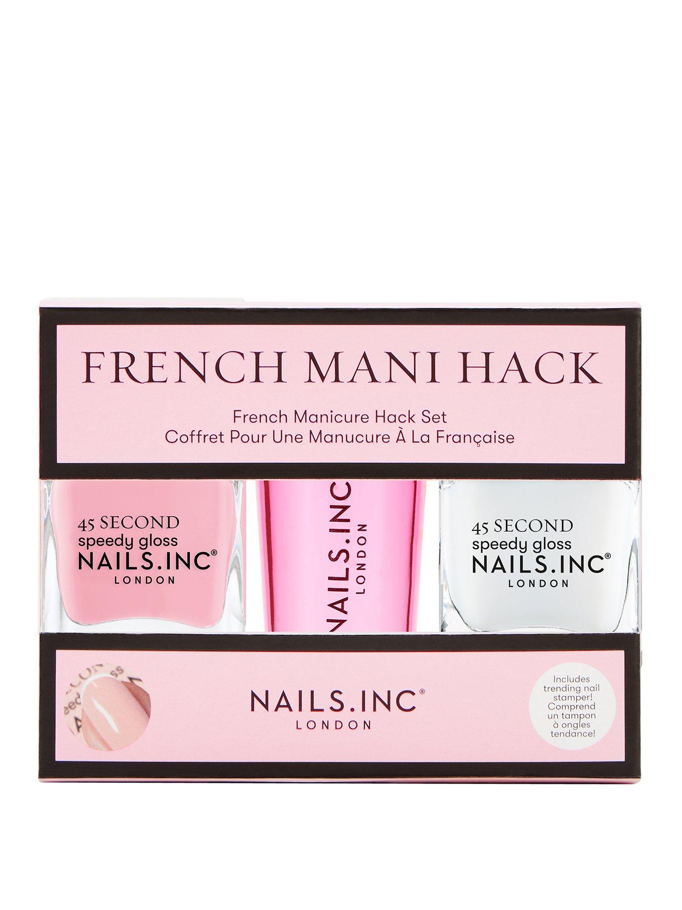 Image 1 of 7 of Nails Inc French Mani Hack Nail Polish Set