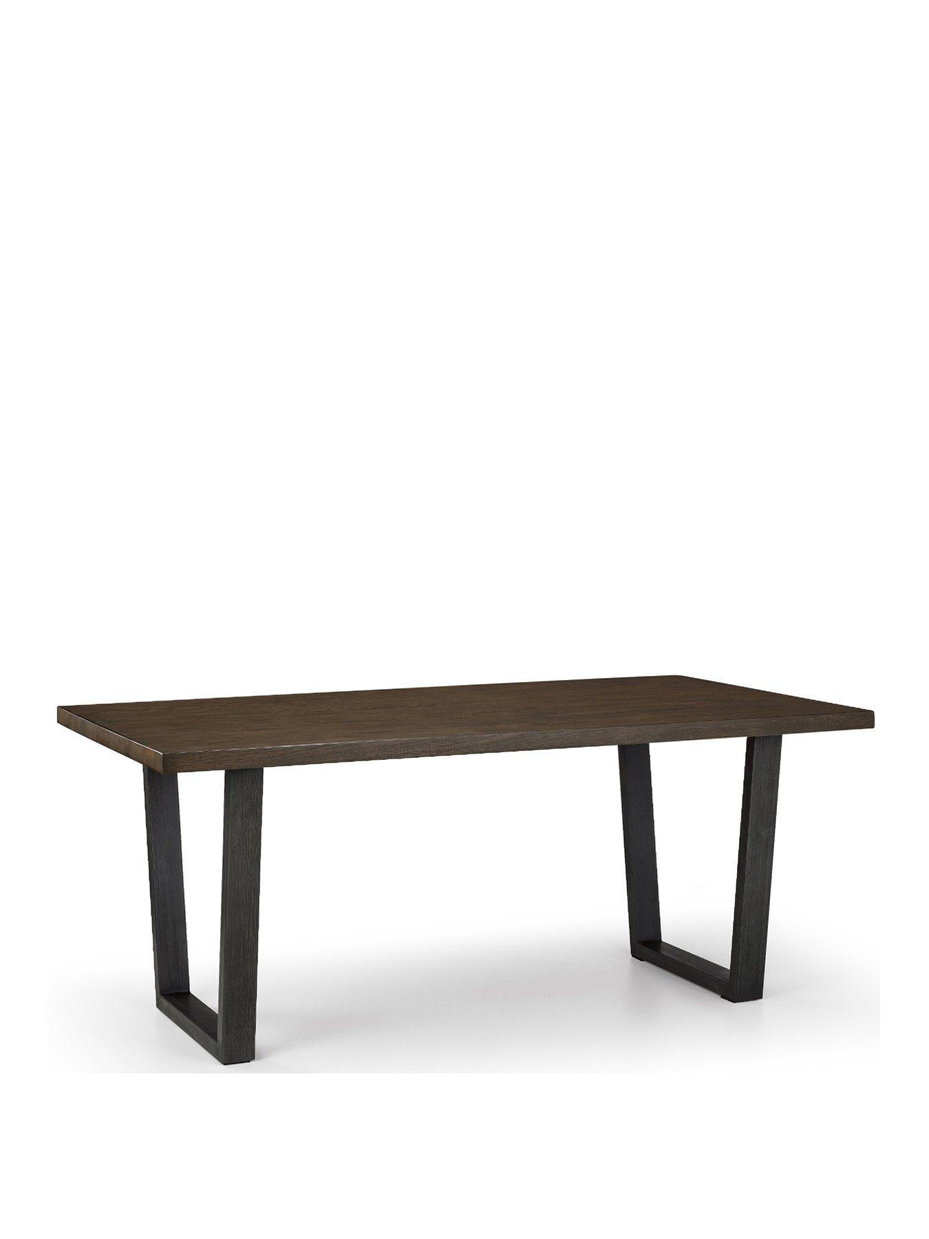 julian-bowen-brooklyn-solidnbspoak-180-cmnbsprectangular-table-1-charcoal-brooklyn-bench-and-2-charcoal-brooklyn-chairsstillFront