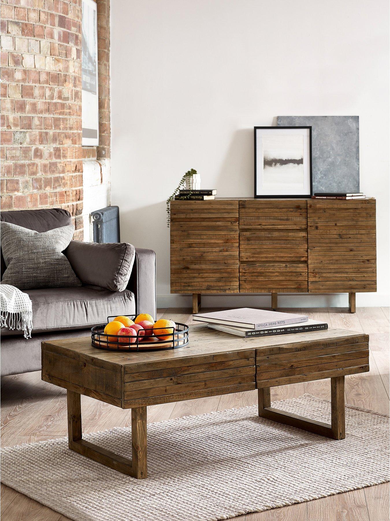 julian-bowen-woburn-2-drawer-coffee-tablefront