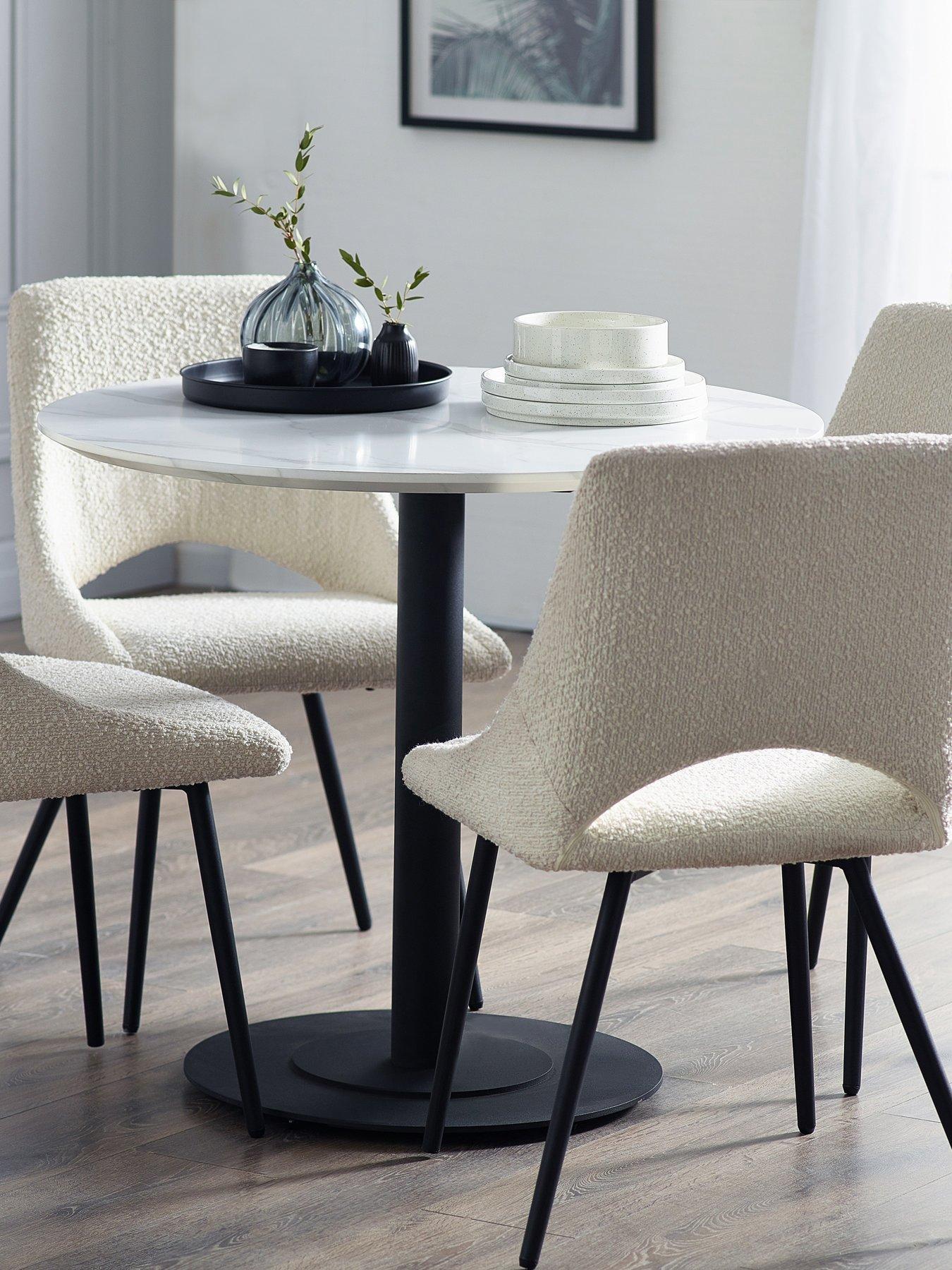 julian-bowen-luca-round-table-4-iris-ivory-chairs