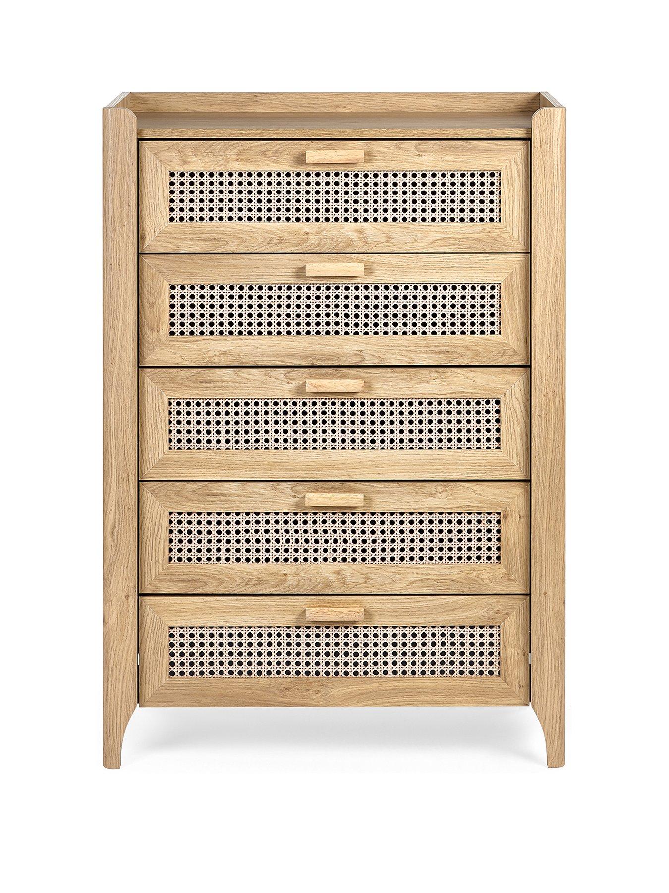 julian-bowen-sydney-rattan-effectnbsp5-drawer-cheststillFront