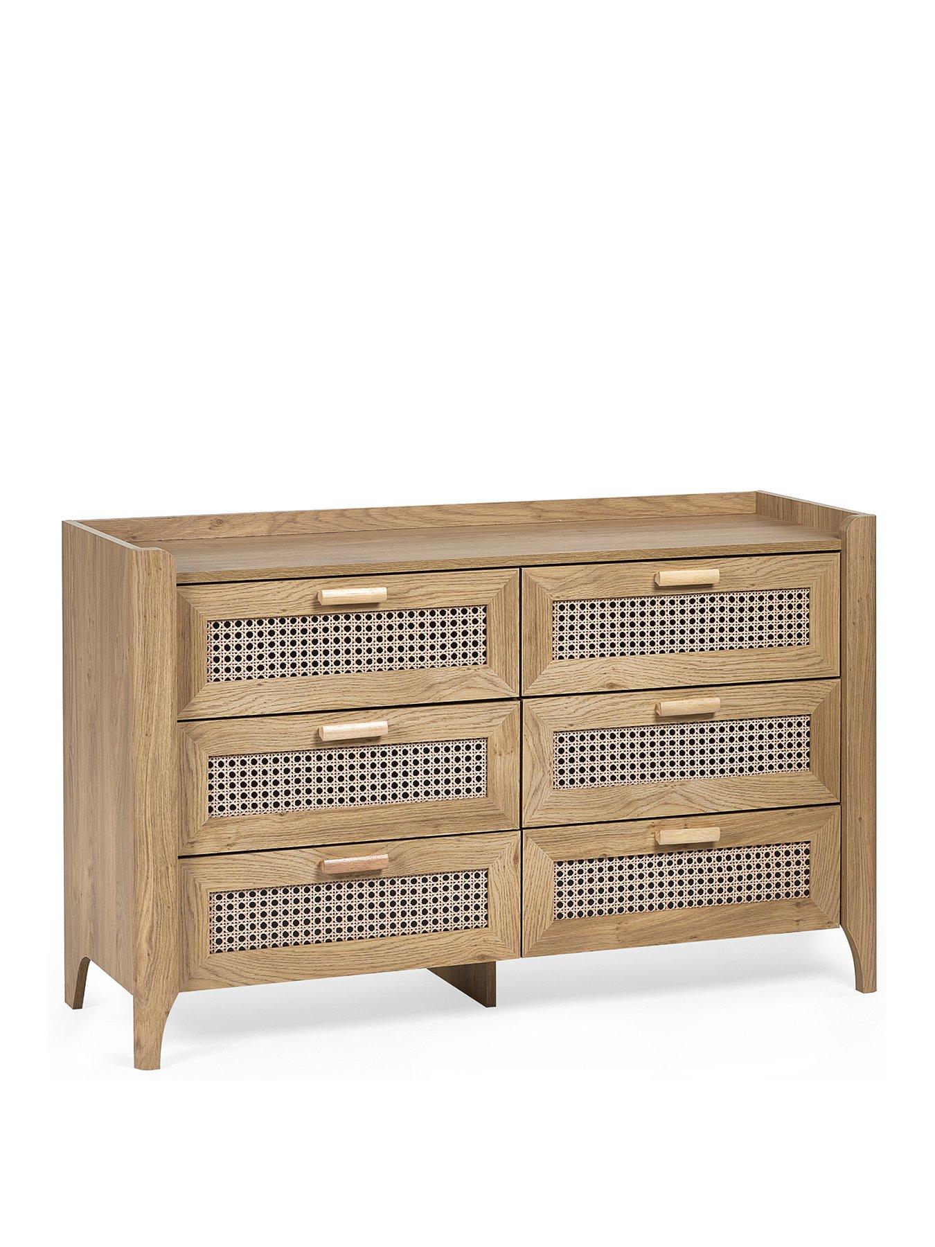 julian-bowen-sydney-oak-and-rattan-effect-6-drawer-wide-chestback