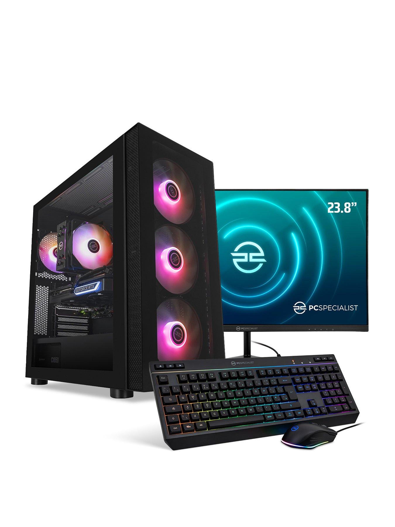 pcspecialist-fusion-250-gaming-desktop-24-inch-fhd-monitor-keyboard-amp-mouse-bundle-nvidia-geforce-rtx-4060-ti-amd-ryzen-5-16gb-ram-1tb-ssdfront