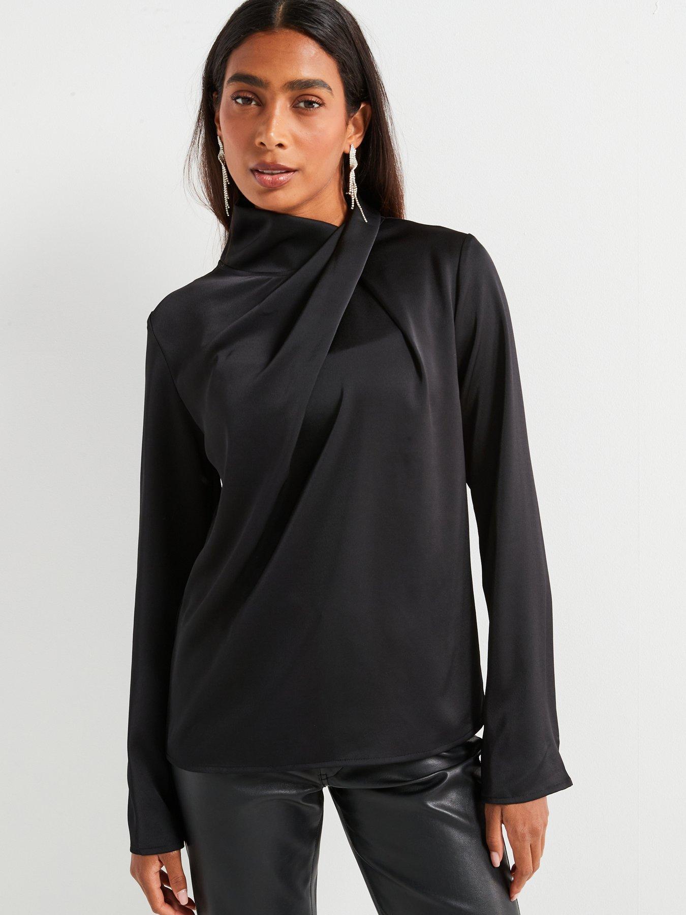 v-by-very-draped-satin-shell-blouse-black