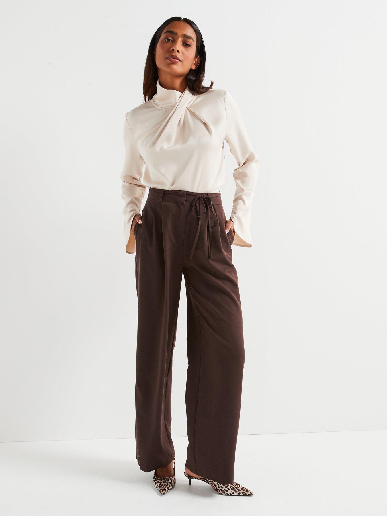 v-by-very-draped-satin-shell-blouse-beigedetail