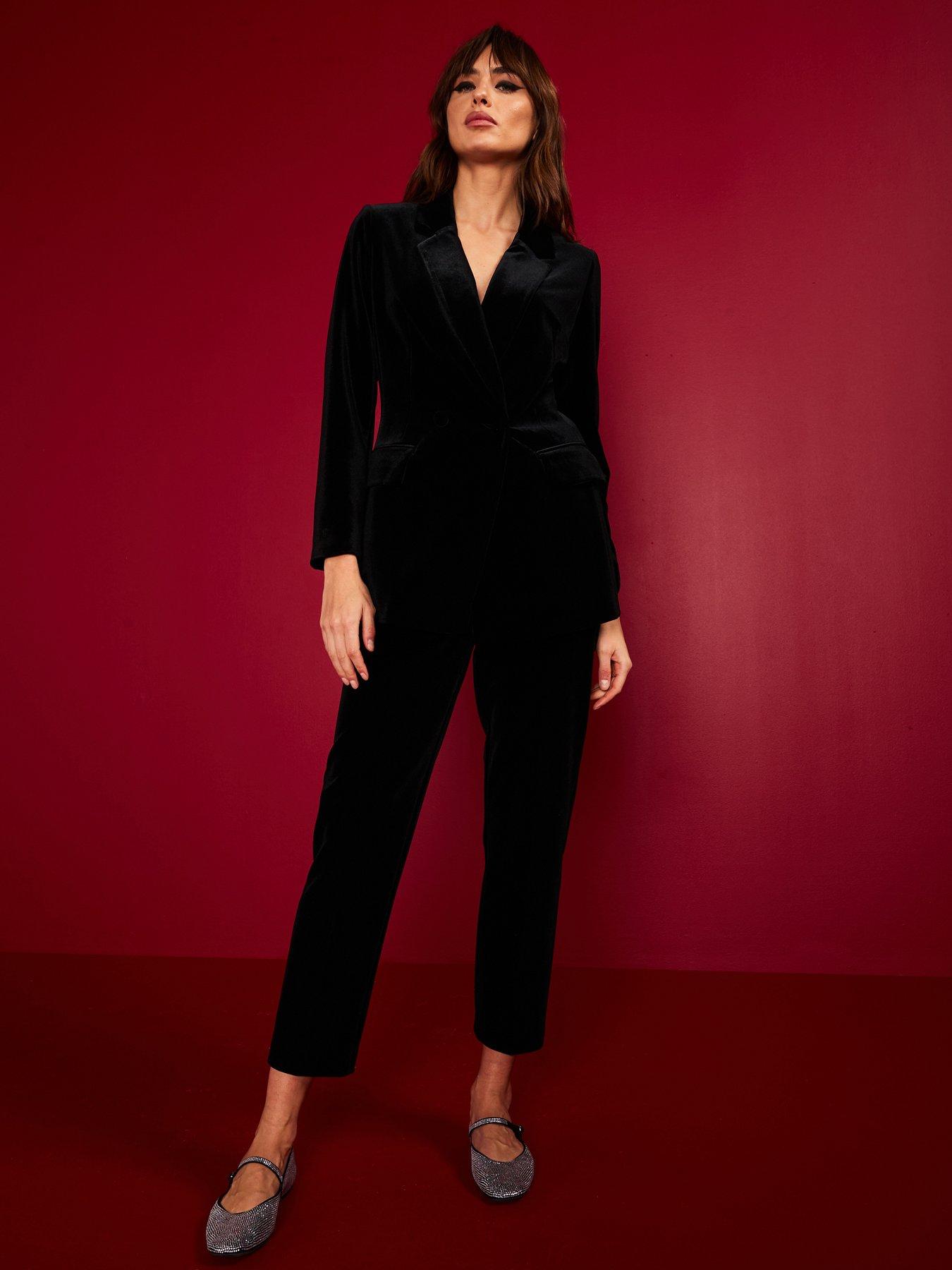 Velvet Blazer Jumpsuit And Blazer Look V By Very Velvet Double