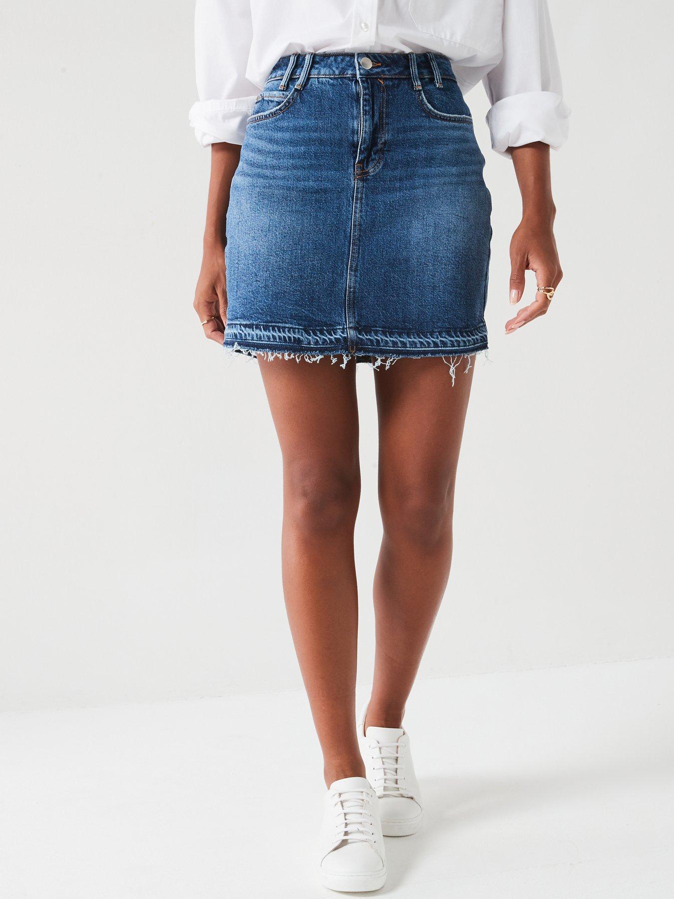 v-by-very-raw-hem-denim-mini-skirt-mid-wash