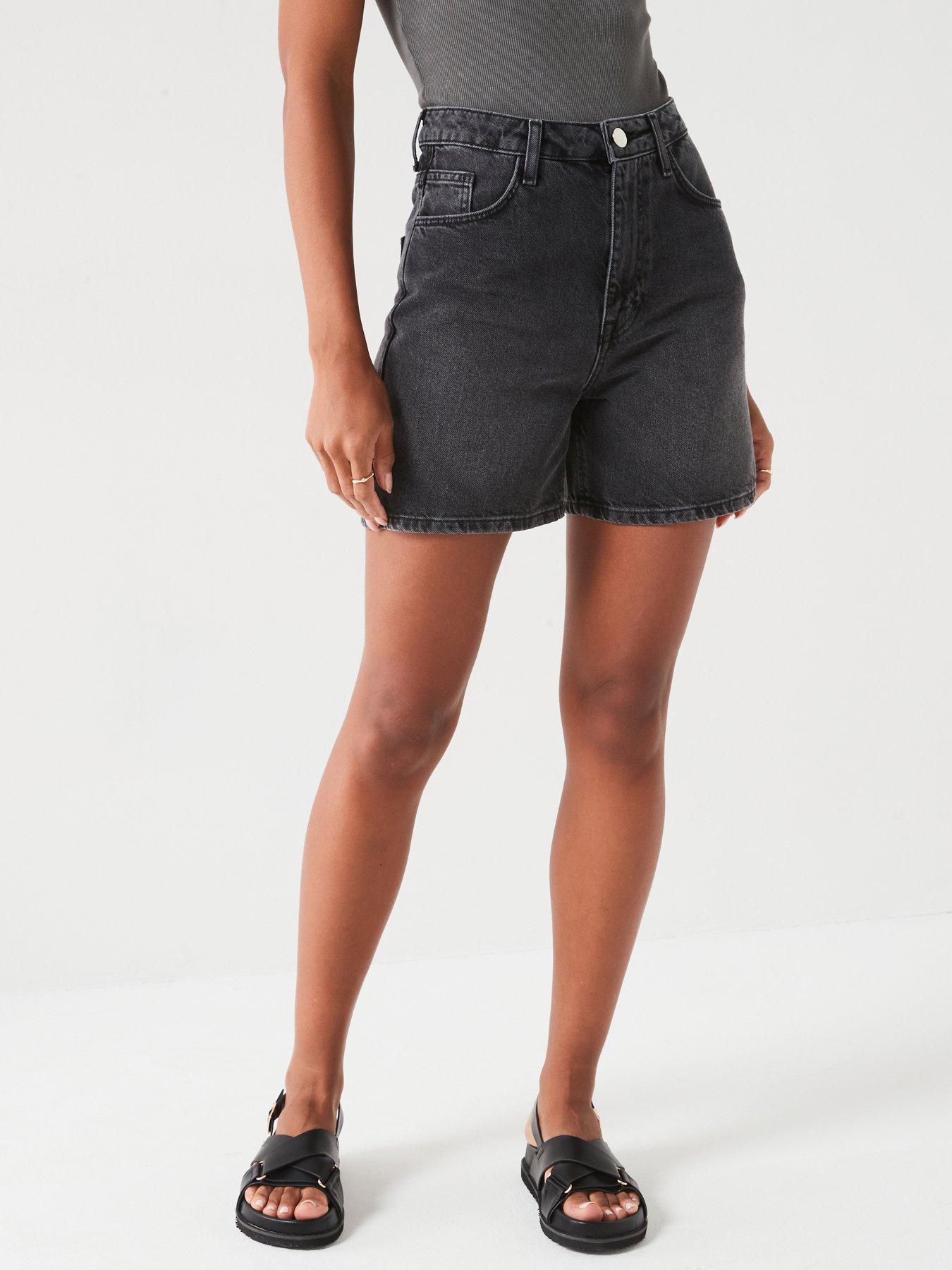 v-by-very-denim-bermuda-shorts-charcoal-grey