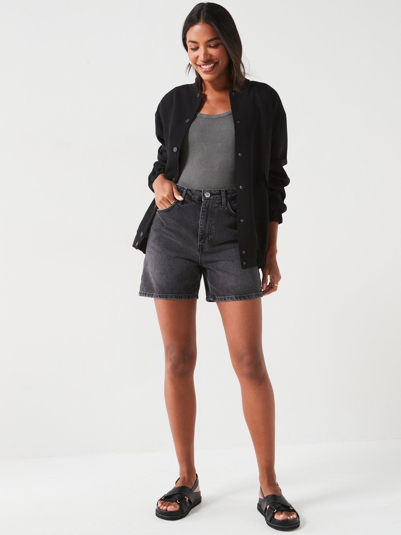 v-by-very-denim-bermuda-shorts-charcoal-greyback