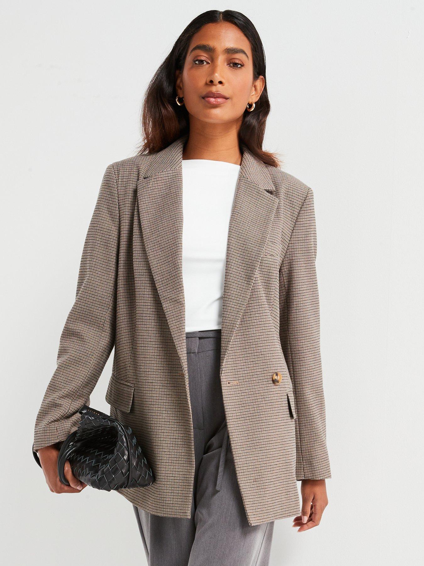 v-by-very-checked-single-breasted-blazer-beige