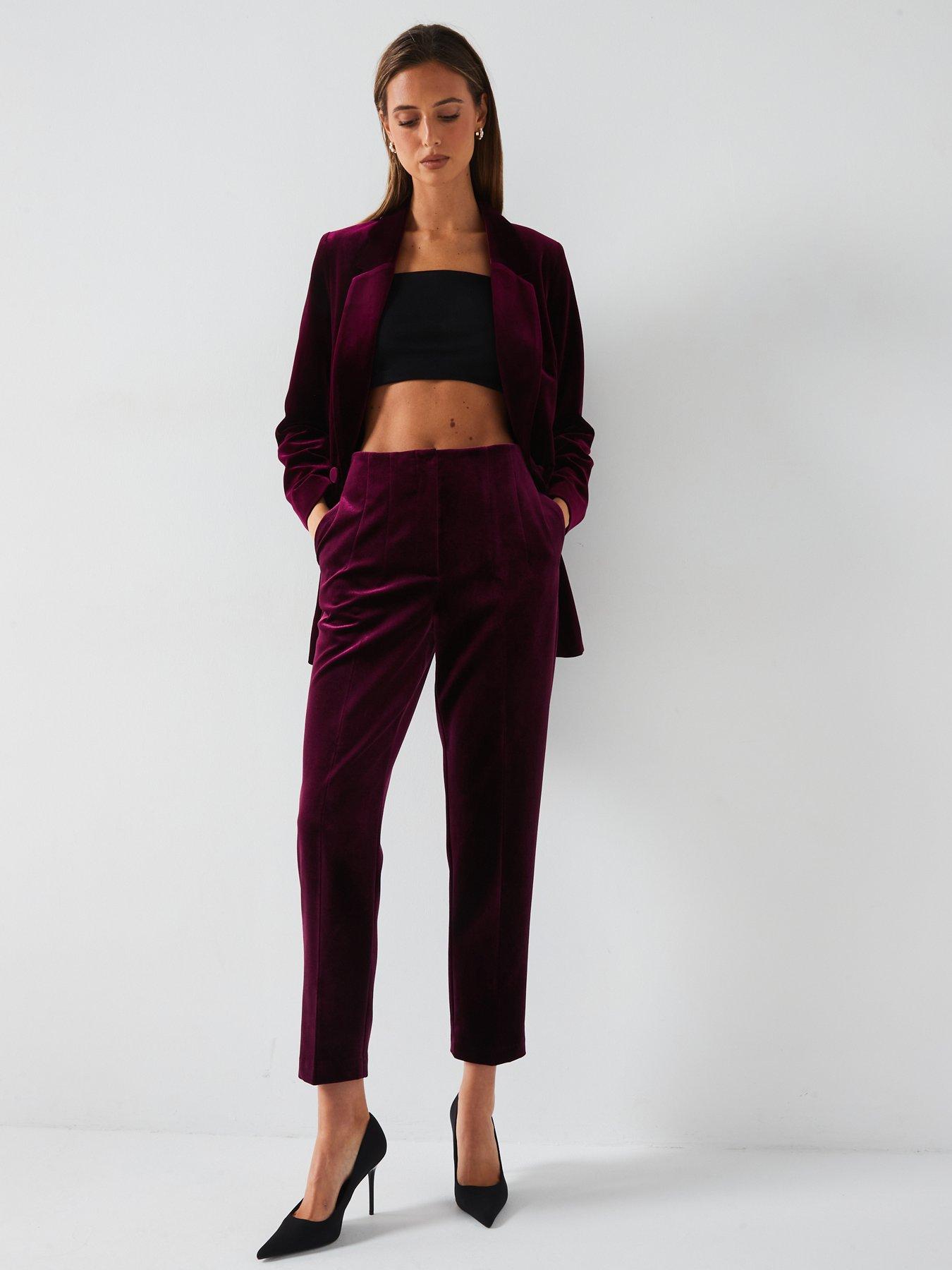 v-by-very-x-carol-byrnenbspvelvet-slim-leg-trouser-burgundydetail