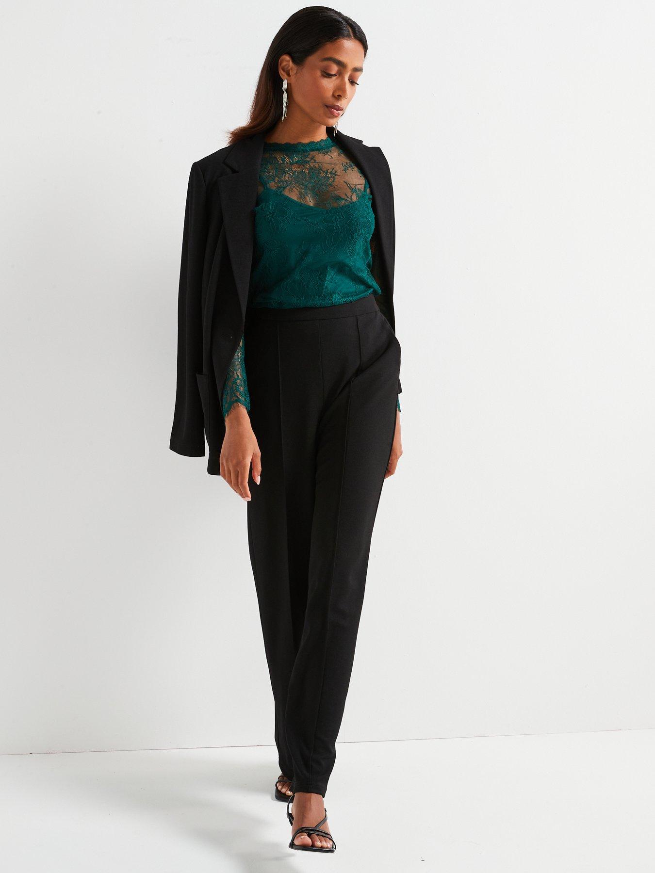 v-by-very-lace-shell-top-greenback