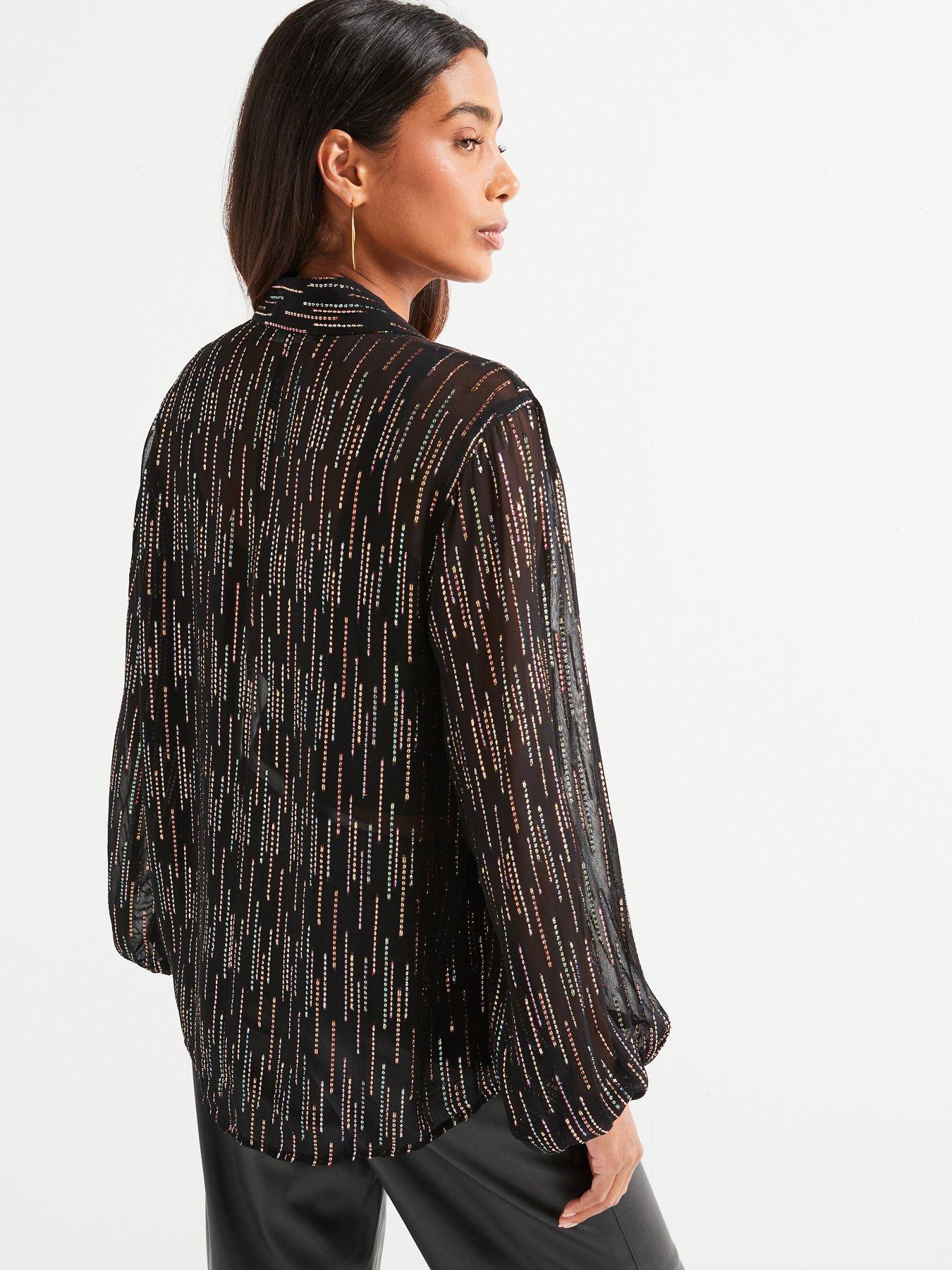 v-by-very-multi-lurex-longline-shirt-blackmultistillFront