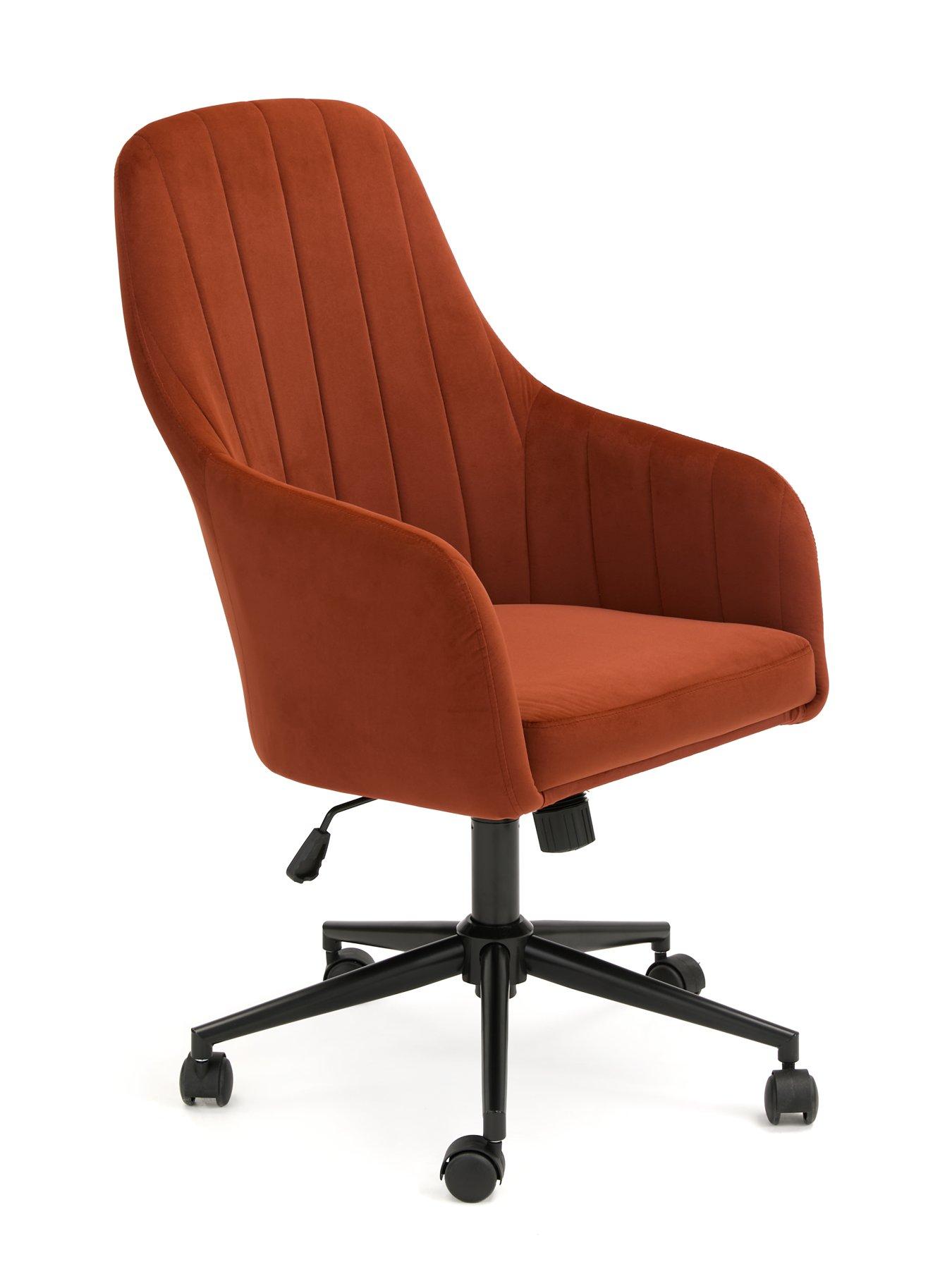 very-home-molby-fabric-office-chair-rustblack-fsc-certifiedback