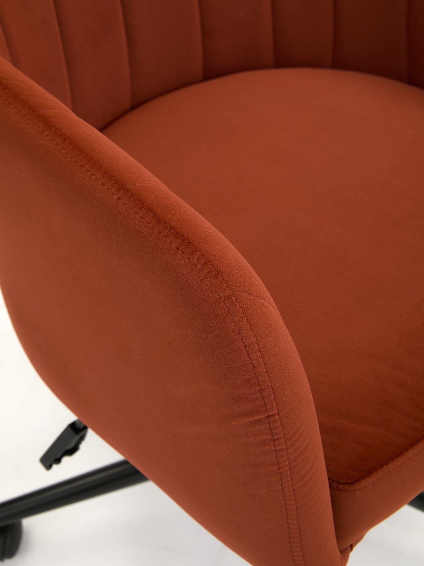 Image 4 of 6 of Very Home Molby Fabric Office Chair - Rust/Black - FSC Certified