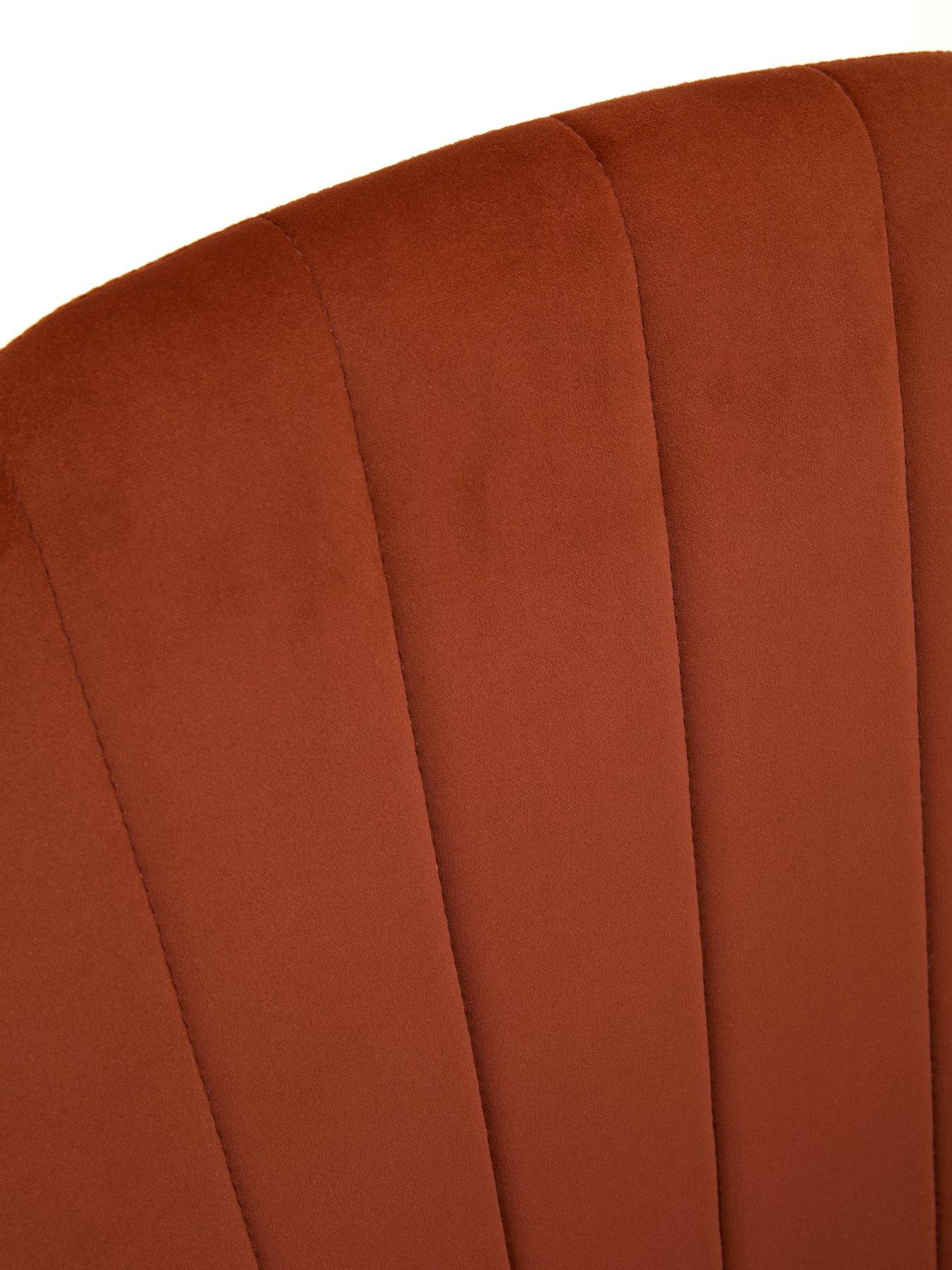 Image 5 of 6 of Very Home Molby Fabric Office Chair - Rust/Black - FSC Certified