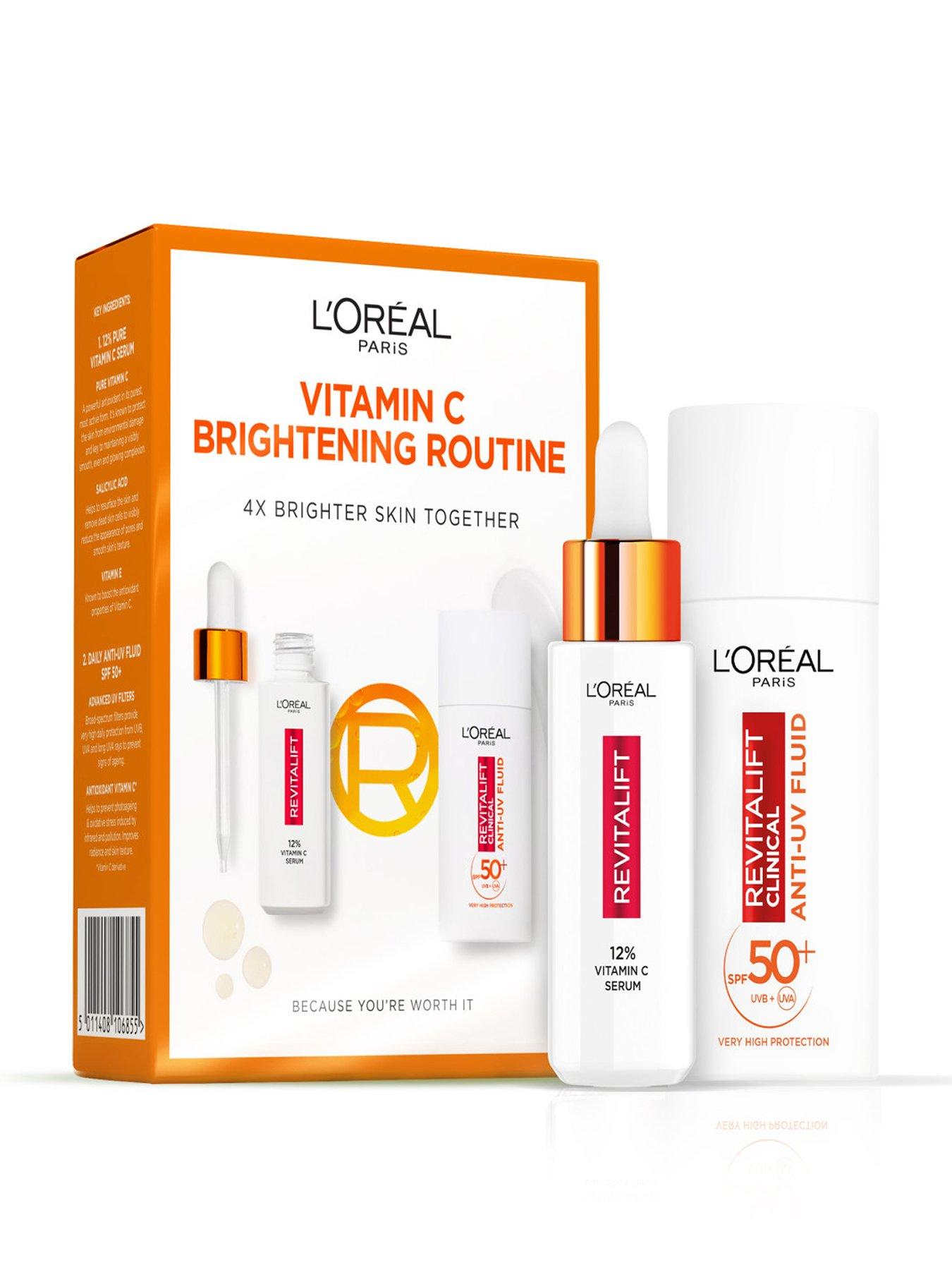 L'Oreal Paris LOreal Paris Revitalift Clinical 12% Pure Vitamin C Serum (30ml)  &  SPF 50+ Invisible Fluid (50ml) Duo for Face