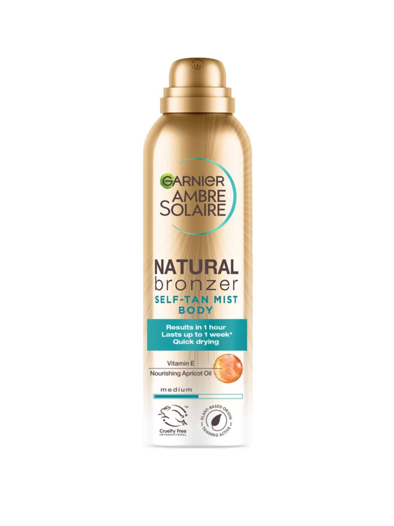 Garnier Garnier Ambre Solaire Natural Bronzer Quick Drying Body Self Tan Mist Medium 150ml
