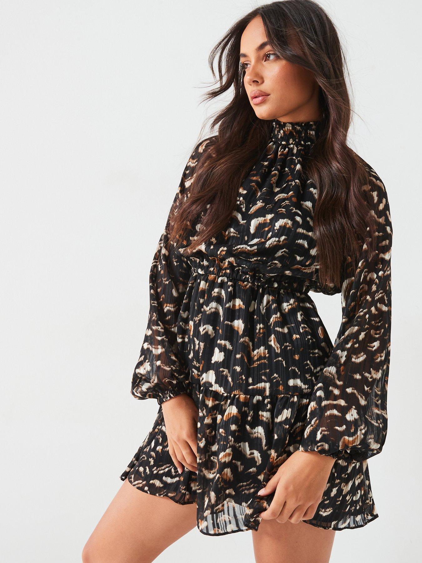 v-by-very-feather-printed-mini-skater-dress-feather-print