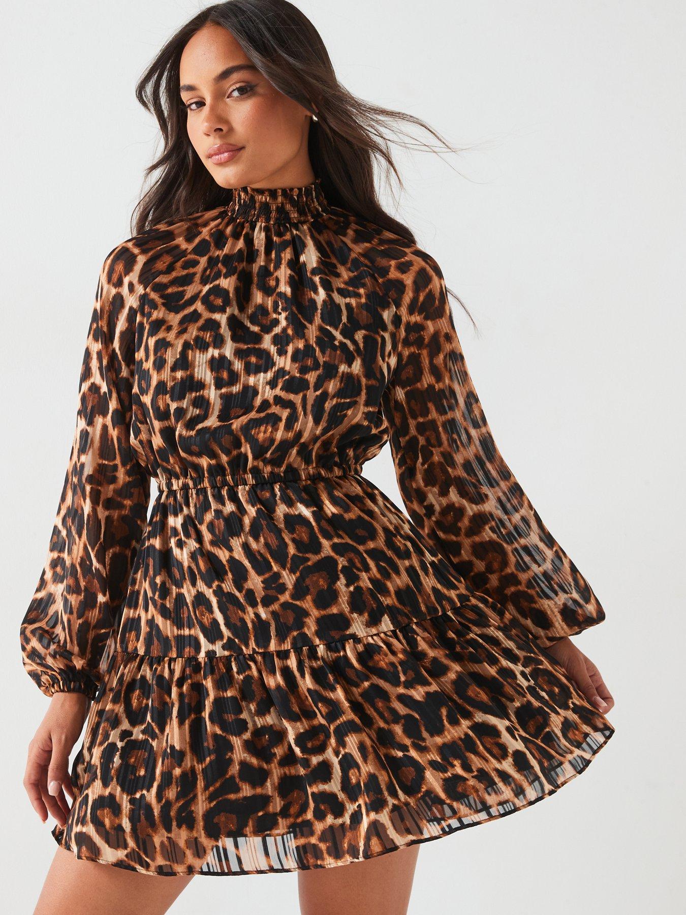 v-by-very-leopard-print-mini-skater-dress-brown