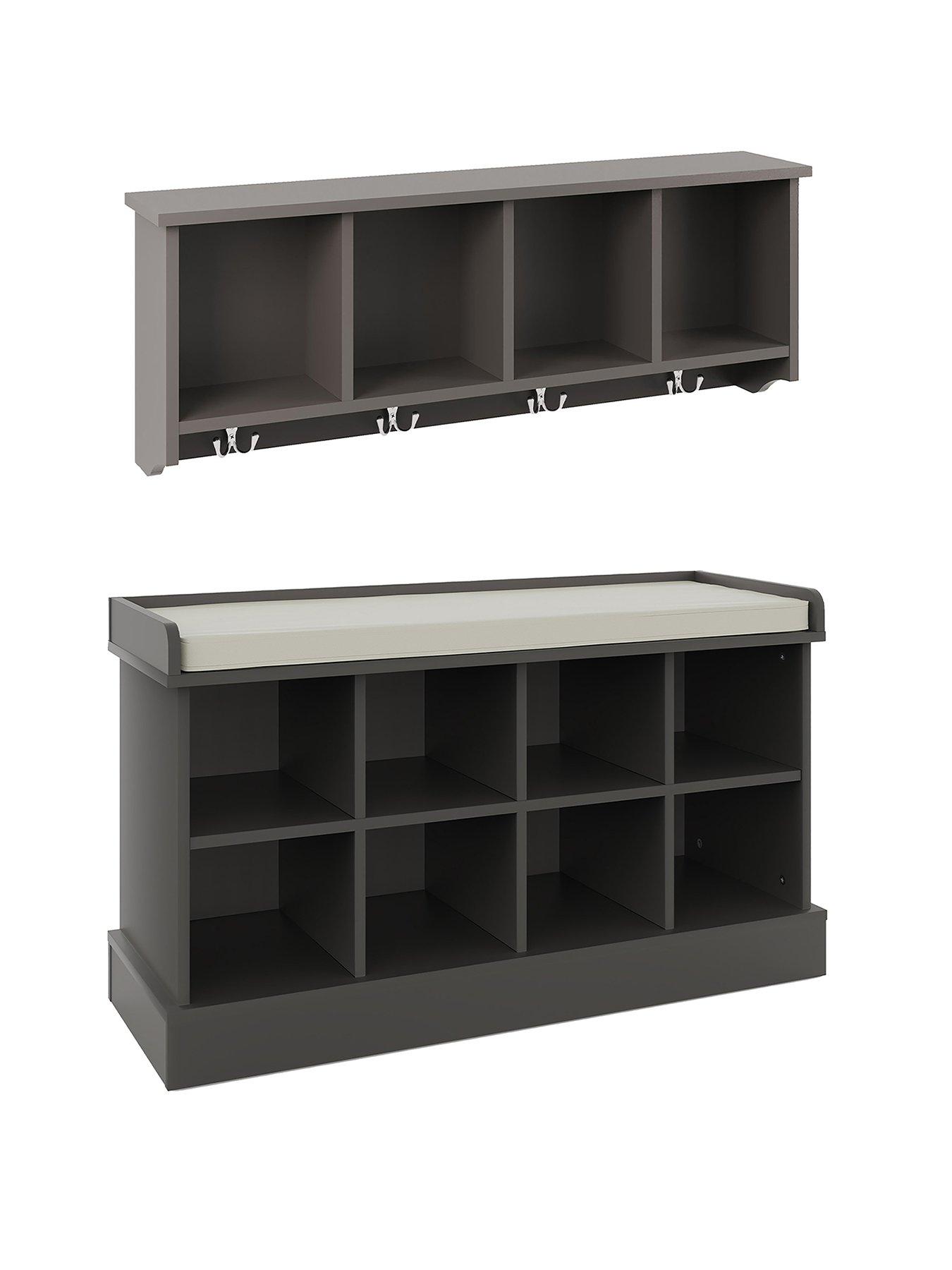 Image 2 of 7 of GFW Kempton Shoe Bench + Wall Rack