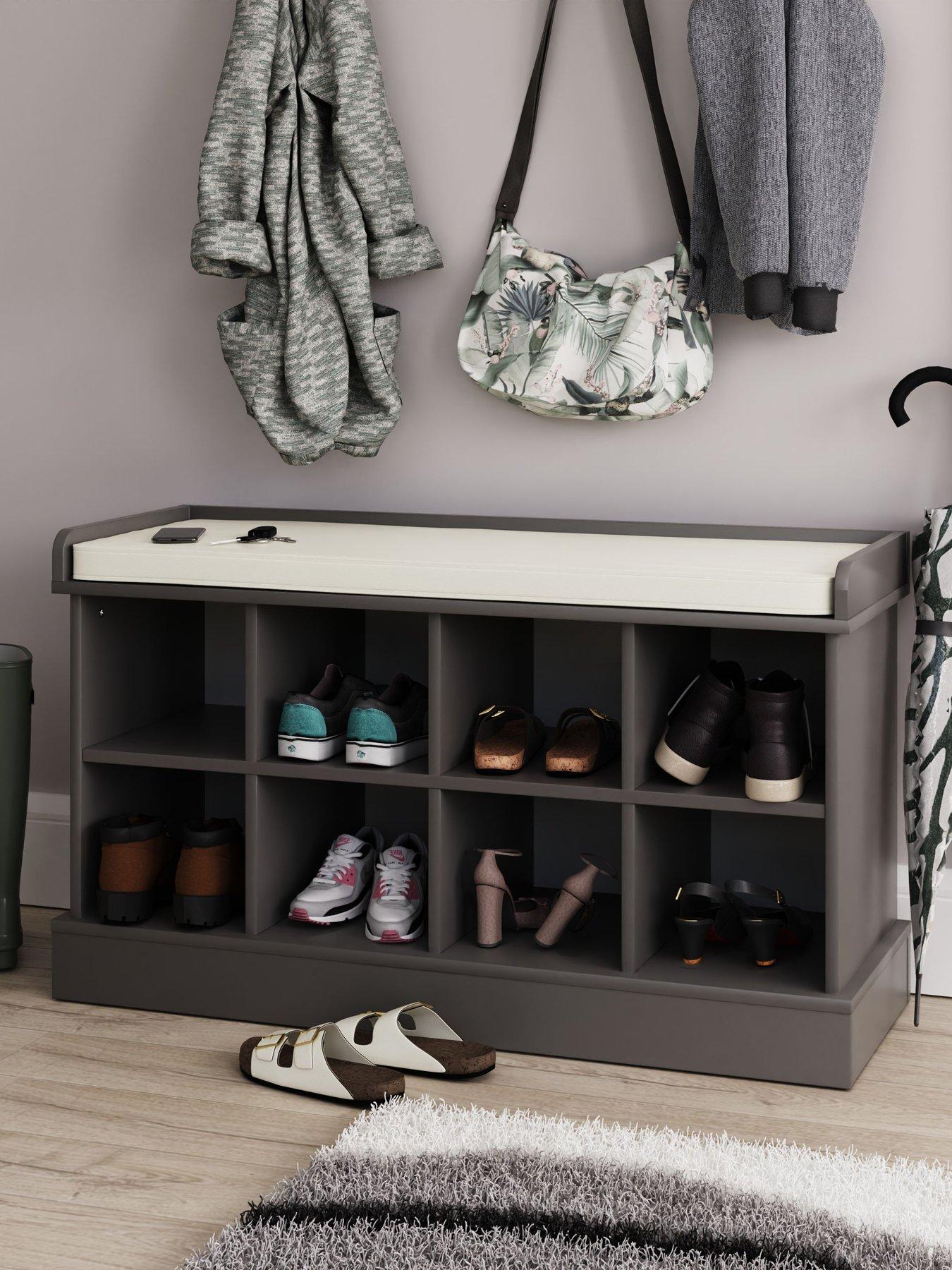 Image 3 of 7 of GFW Kempton Shoe Bench + Wall Rack