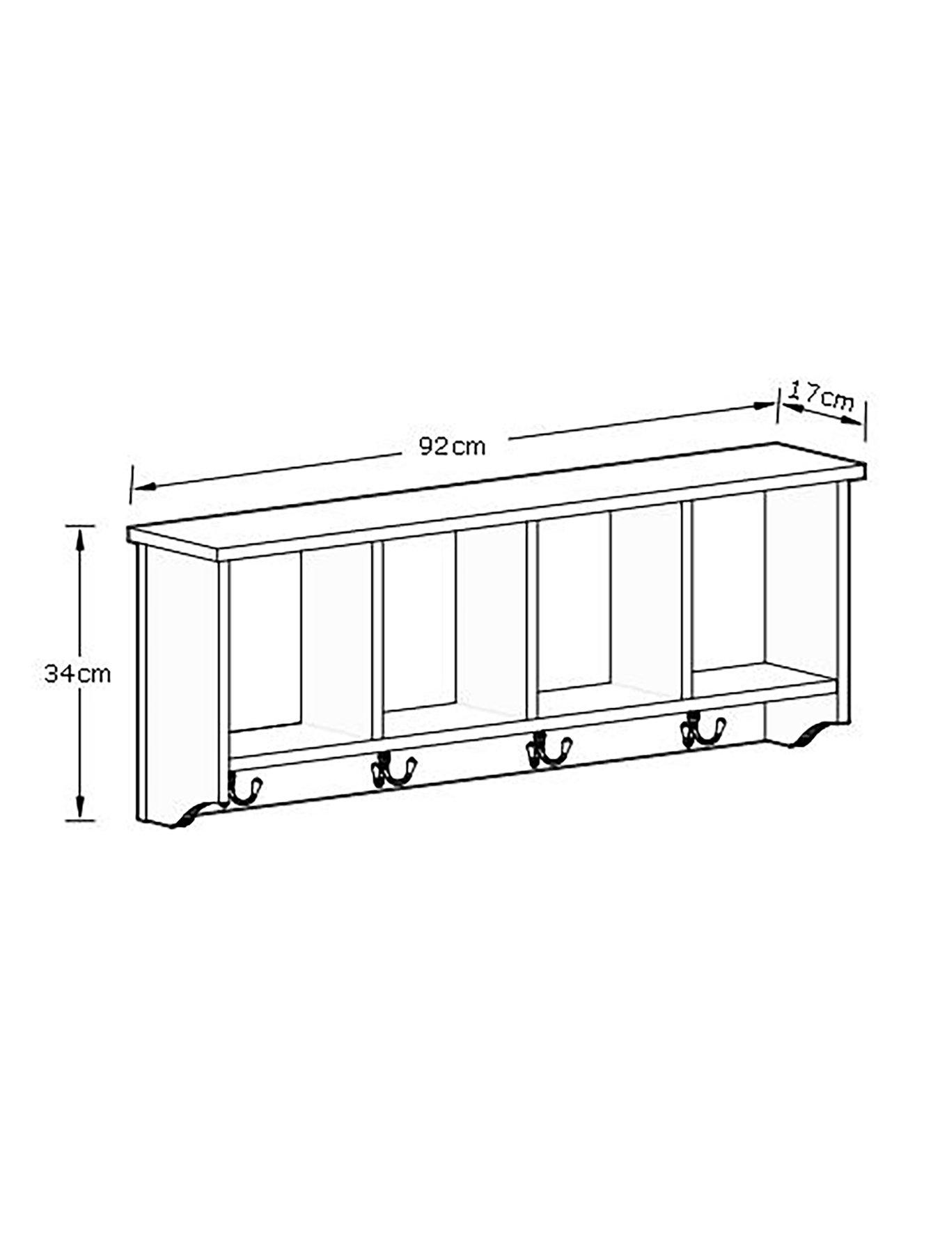 Image 7 of 7 of GFW Kempton Shoe Bench + Wall Rack