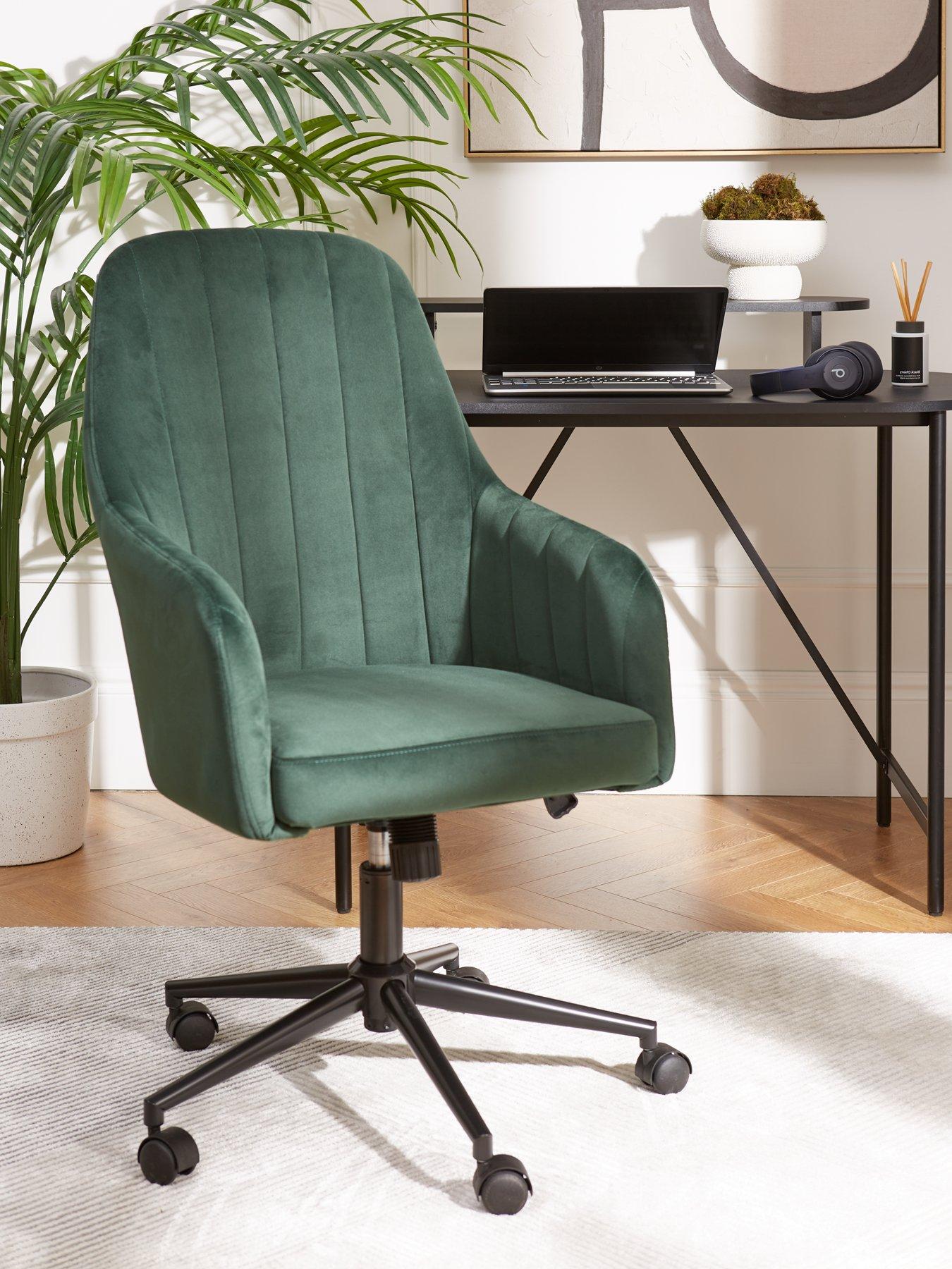 very-home-molby-fabric-office-chairnbsp--greenblack-fsc-certified