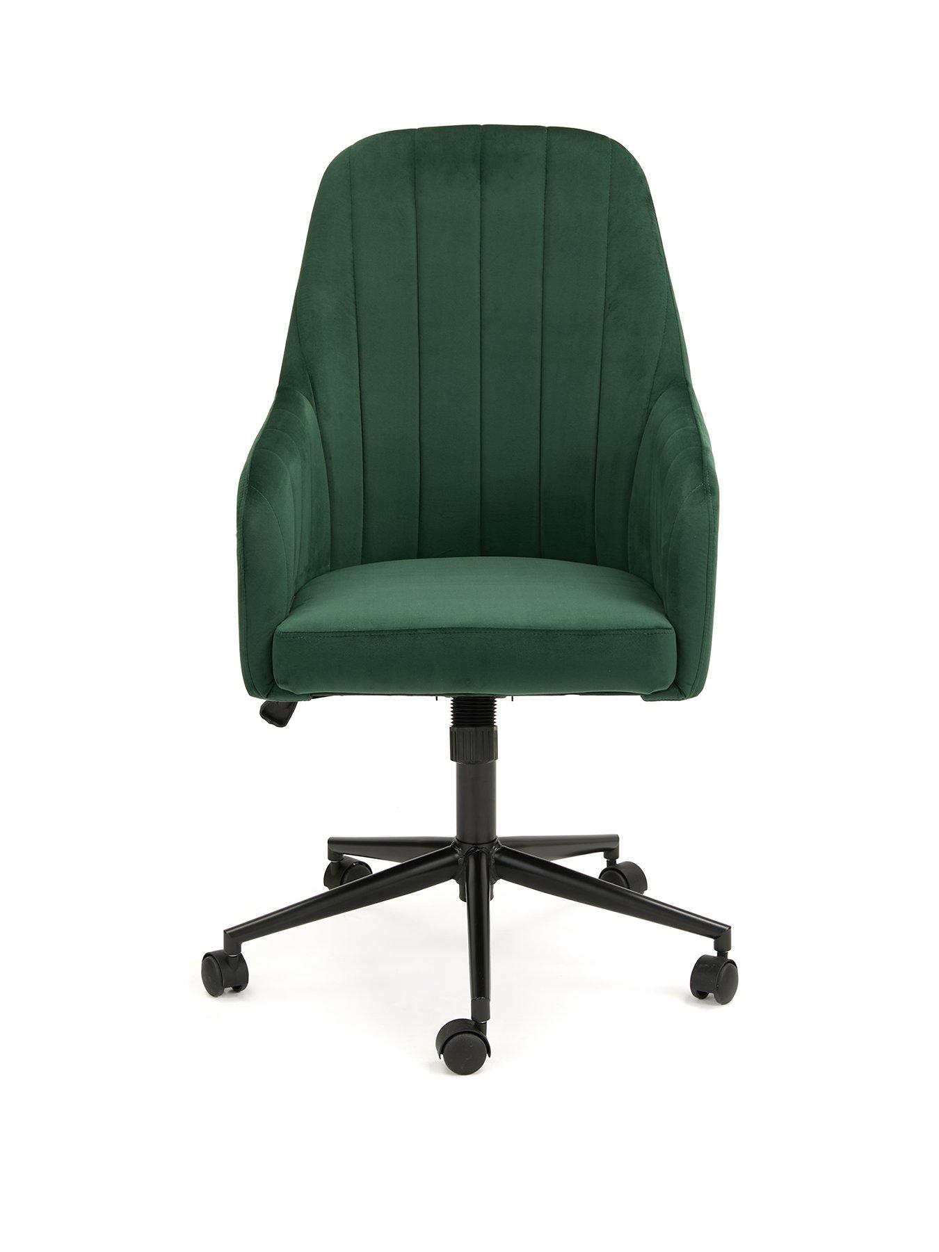 very-home-molby-fabric-office-chairnbsp--greenblack-fsc-certifiedstillFront