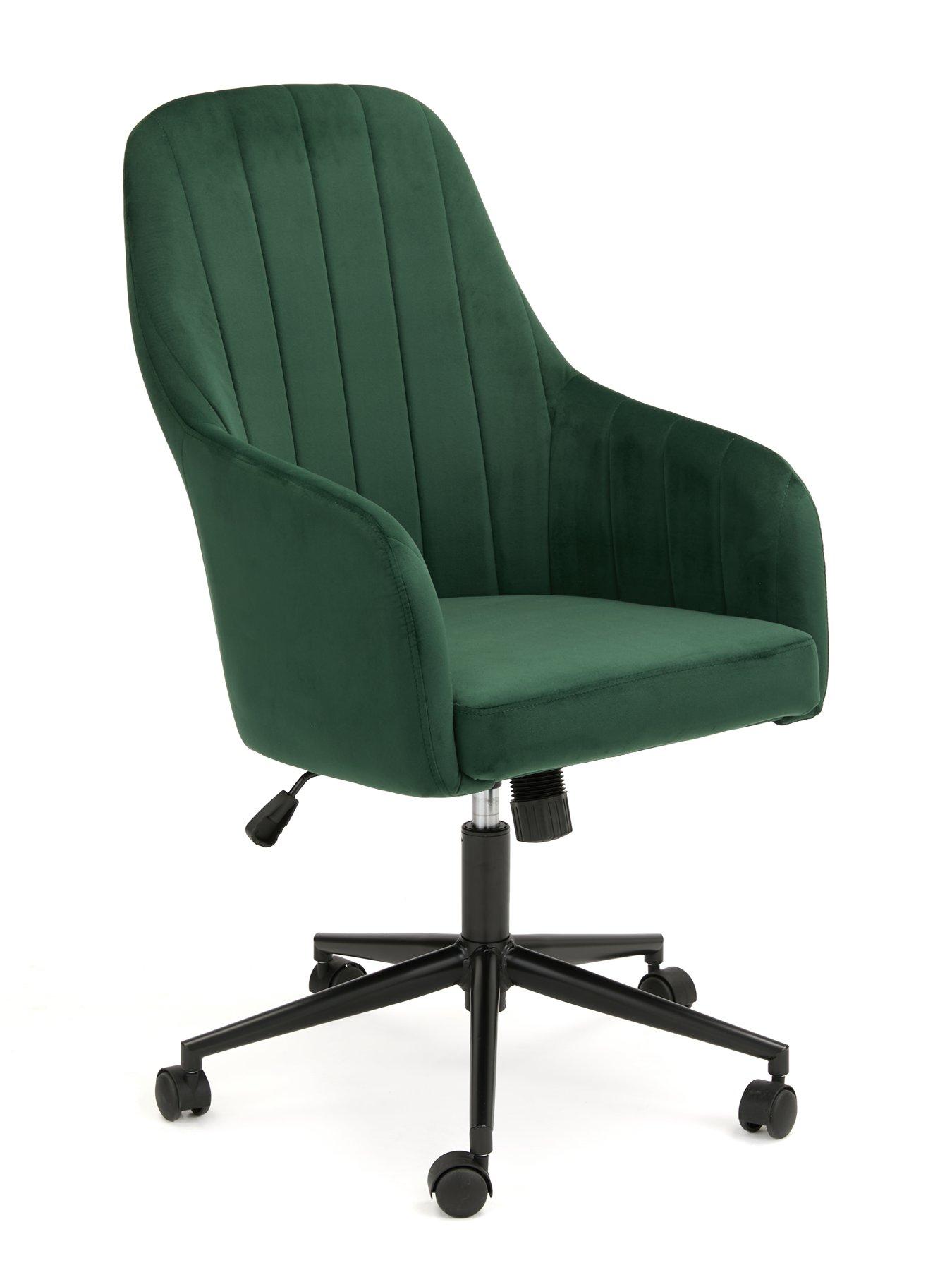 very-home-molby-fabric-office-chairnbsp--greenblack-fsc-certifiedback