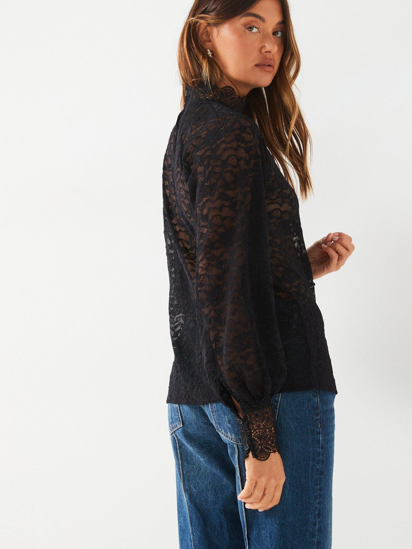 v-by-very-high-neck-lace-shell-top-blackstillFront