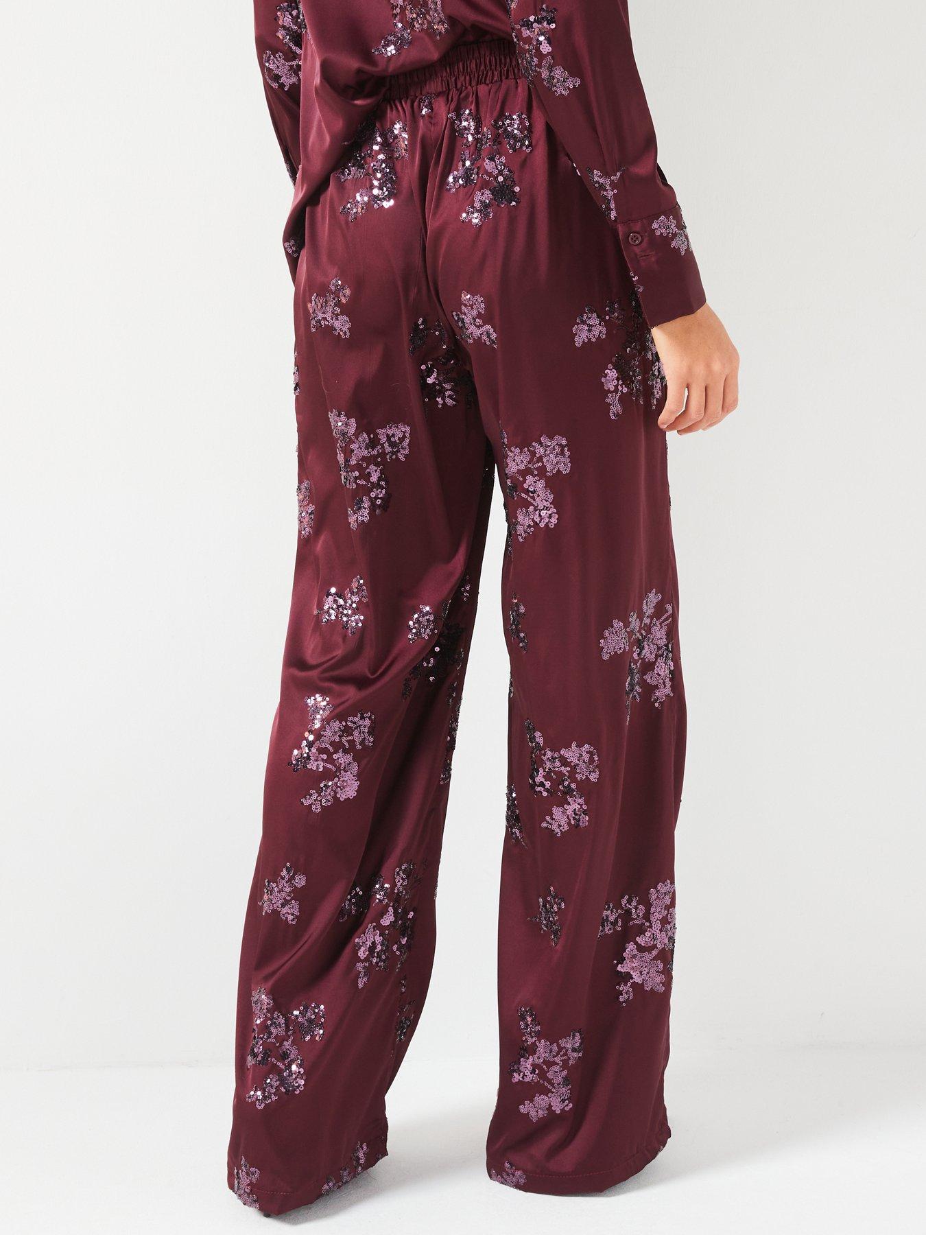 v-by-very-sequin-satin-trouser-co-ord-burgandystillFront