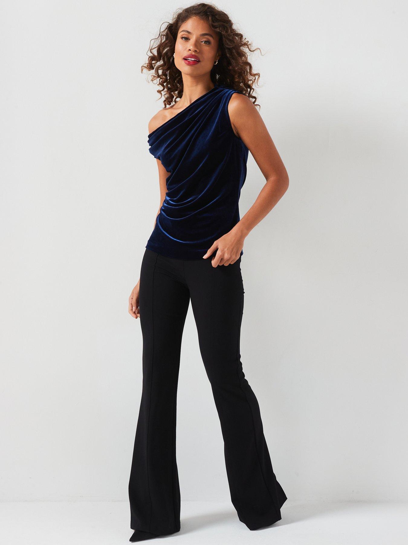 v-by-very-twist-detail-velvet-top-blueoutfit