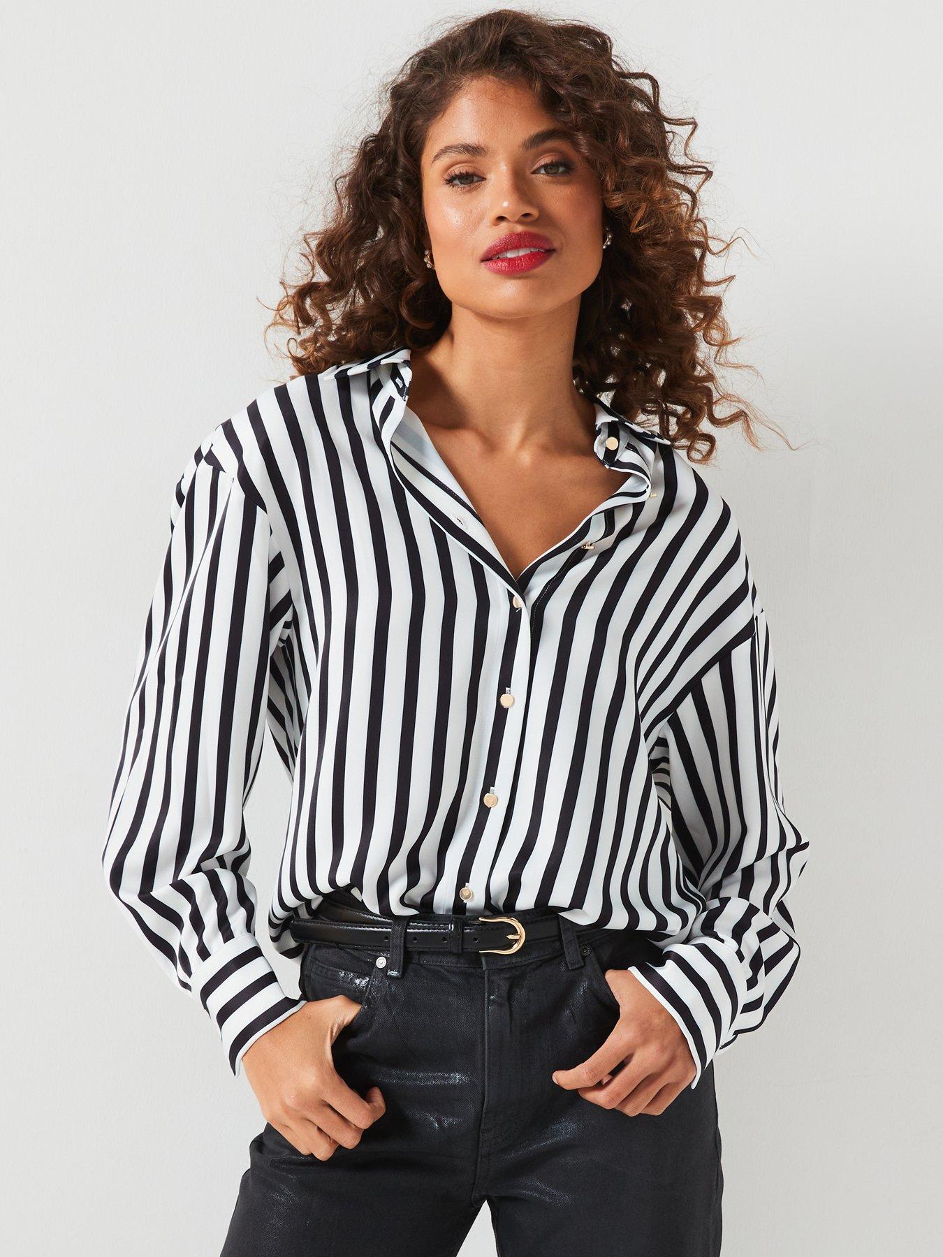 v-by-very-stripe-satin-longline-shirt-black