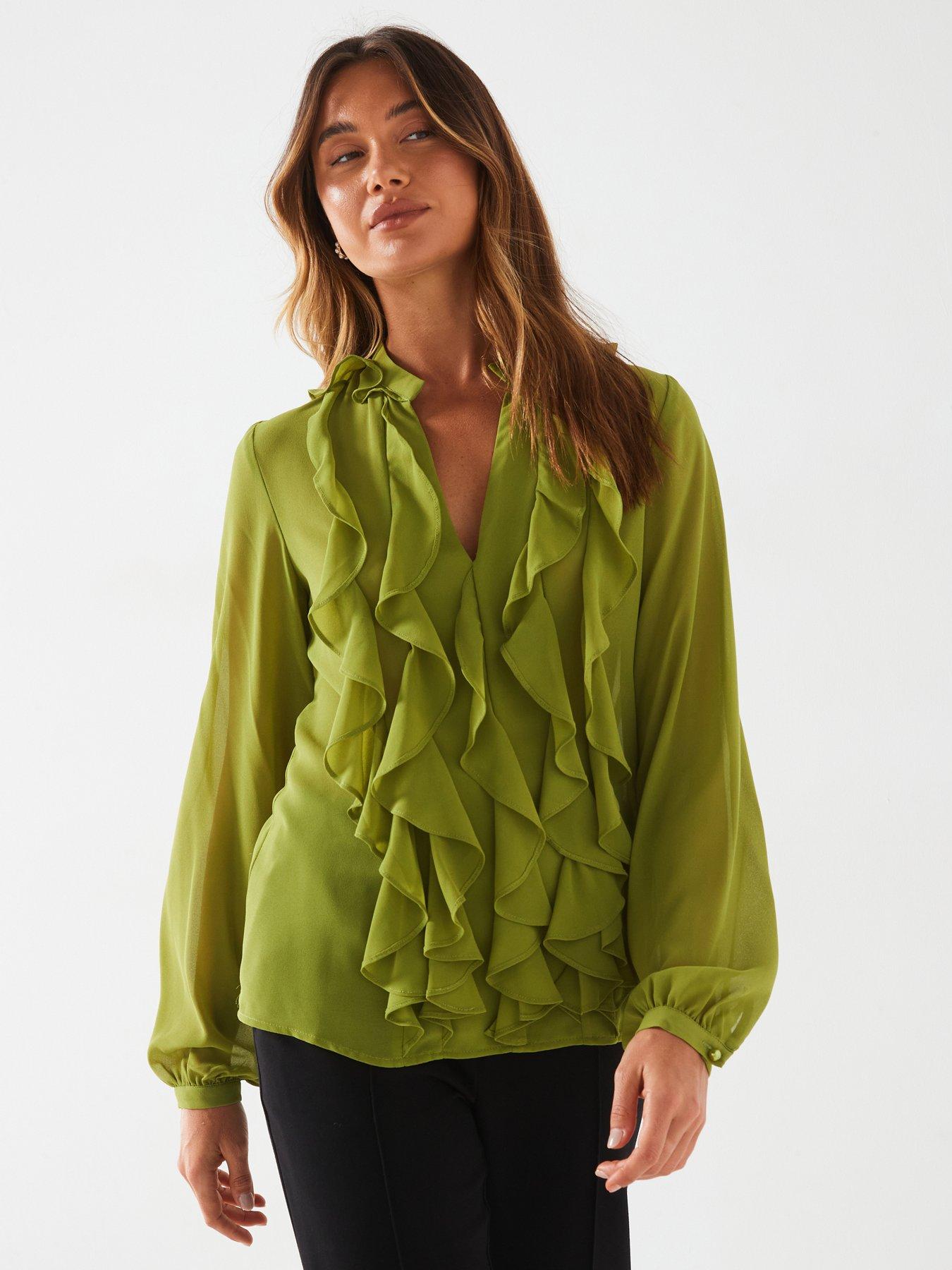 v-by-very-extreme-ruffle-blouse-green