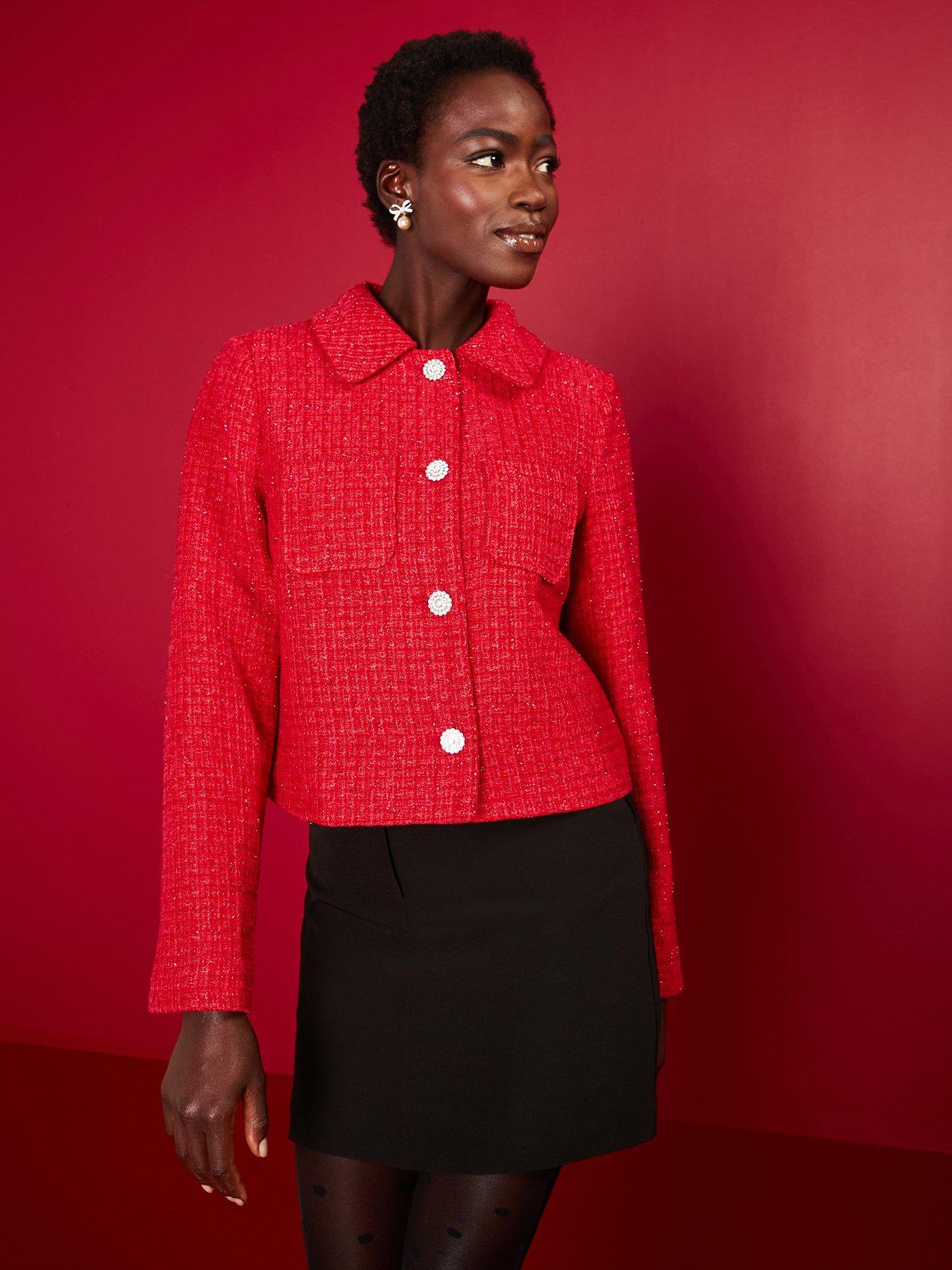 v-by-very-boucle-trophy-jacket-reddetail