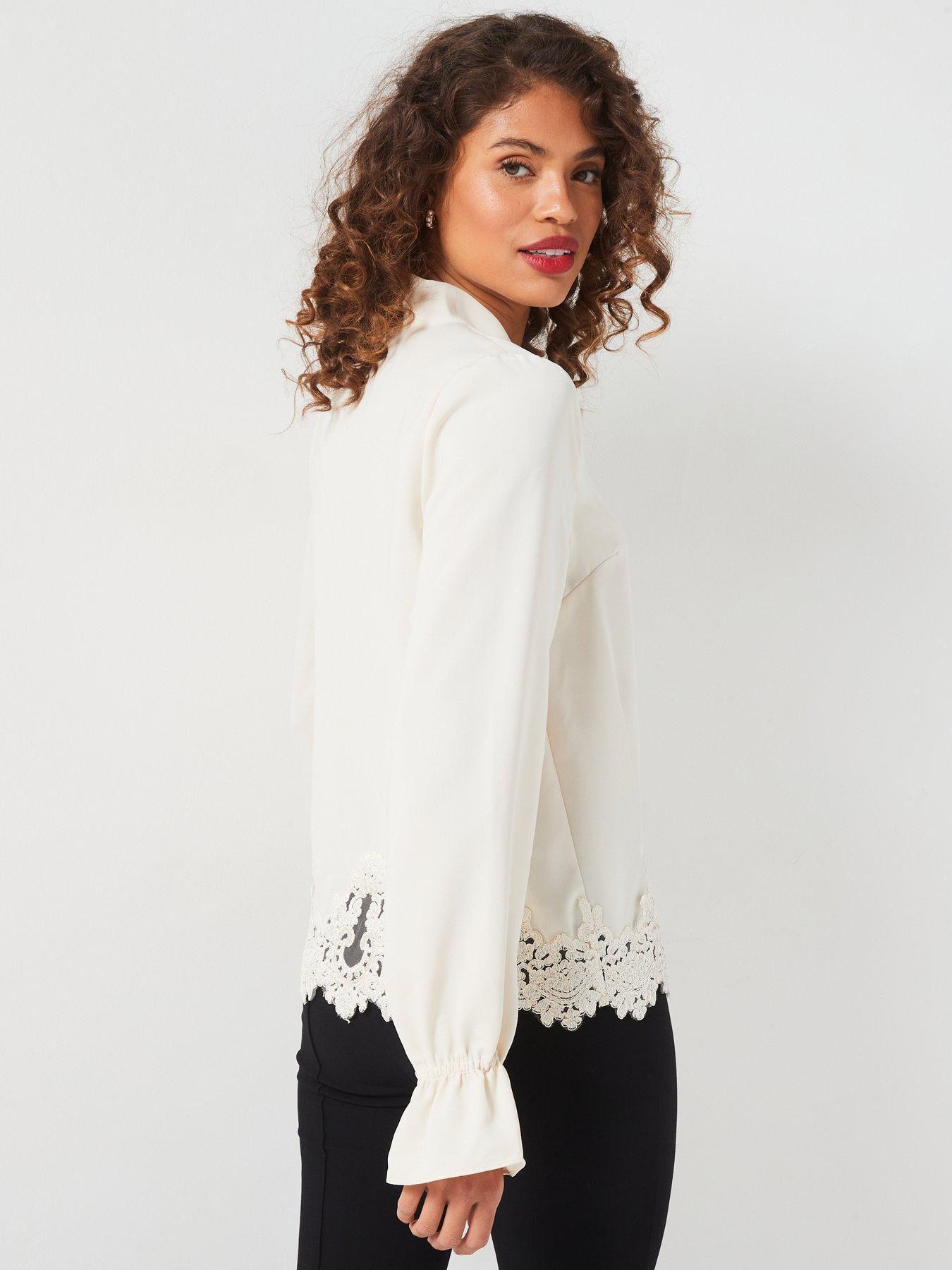 v-by-very-lace-hem-satin-blouse-ivorystillFront