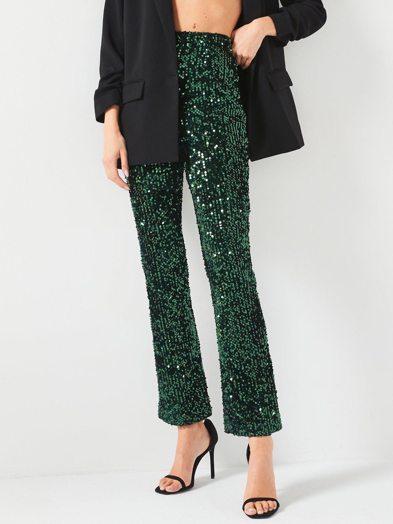 v-by-very-slim-leg-sequin-trousers-green