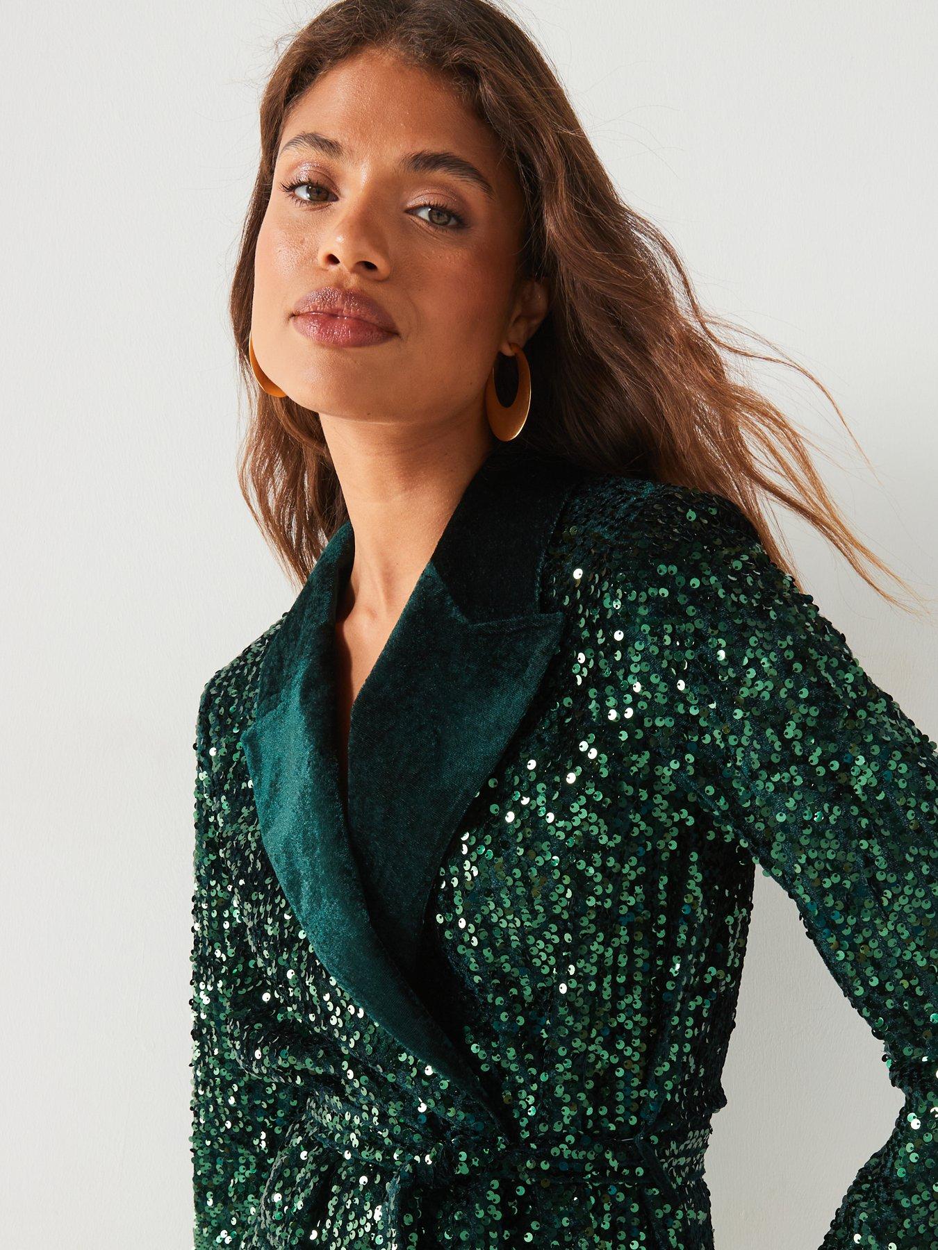 v-by-very-sequin-tie-waist-blazeroutfit